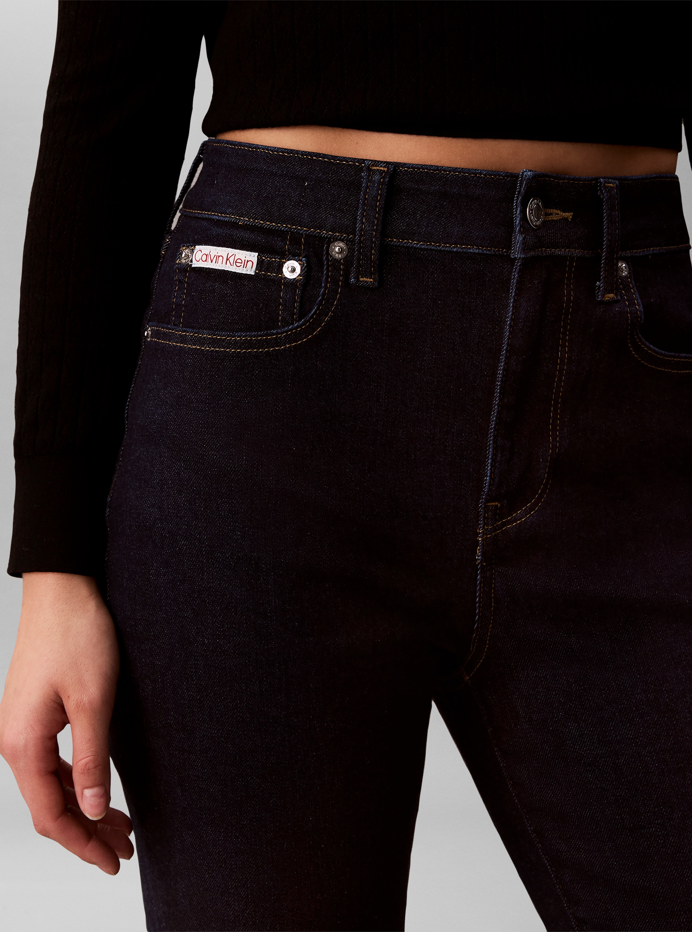 Calvin Klein Schlagjeans »HIGH RISE FLARE CK CLASSIC RINSE« Regular fit mit ausgestelltem Bein