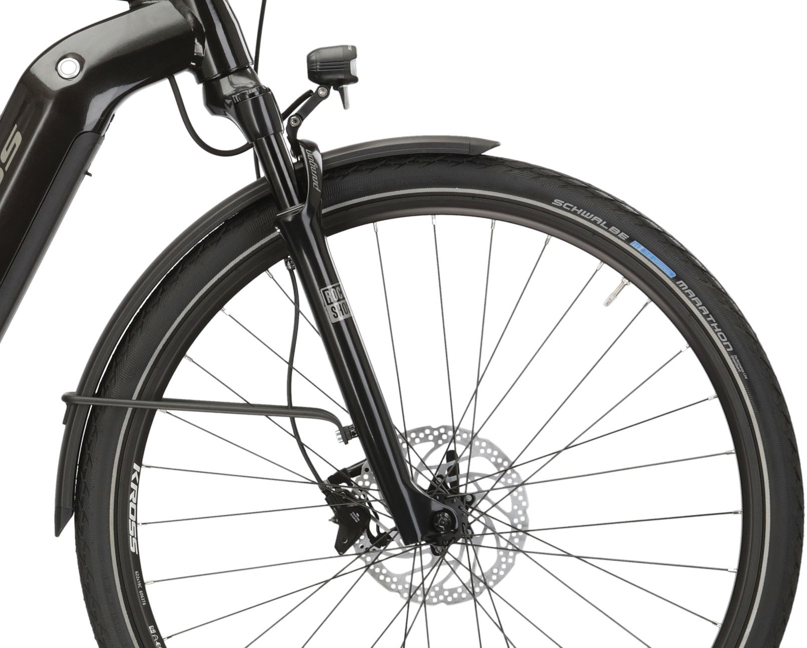 Kross E-Bike »E-Trekkingrad Trans Hybrid 6.0 28 Zoll schwarz«, 10 Gang, Shimano, DEORE XT T8000, Mittelmotor 250 W, Pedelec, Elektrofahrrad für Herren