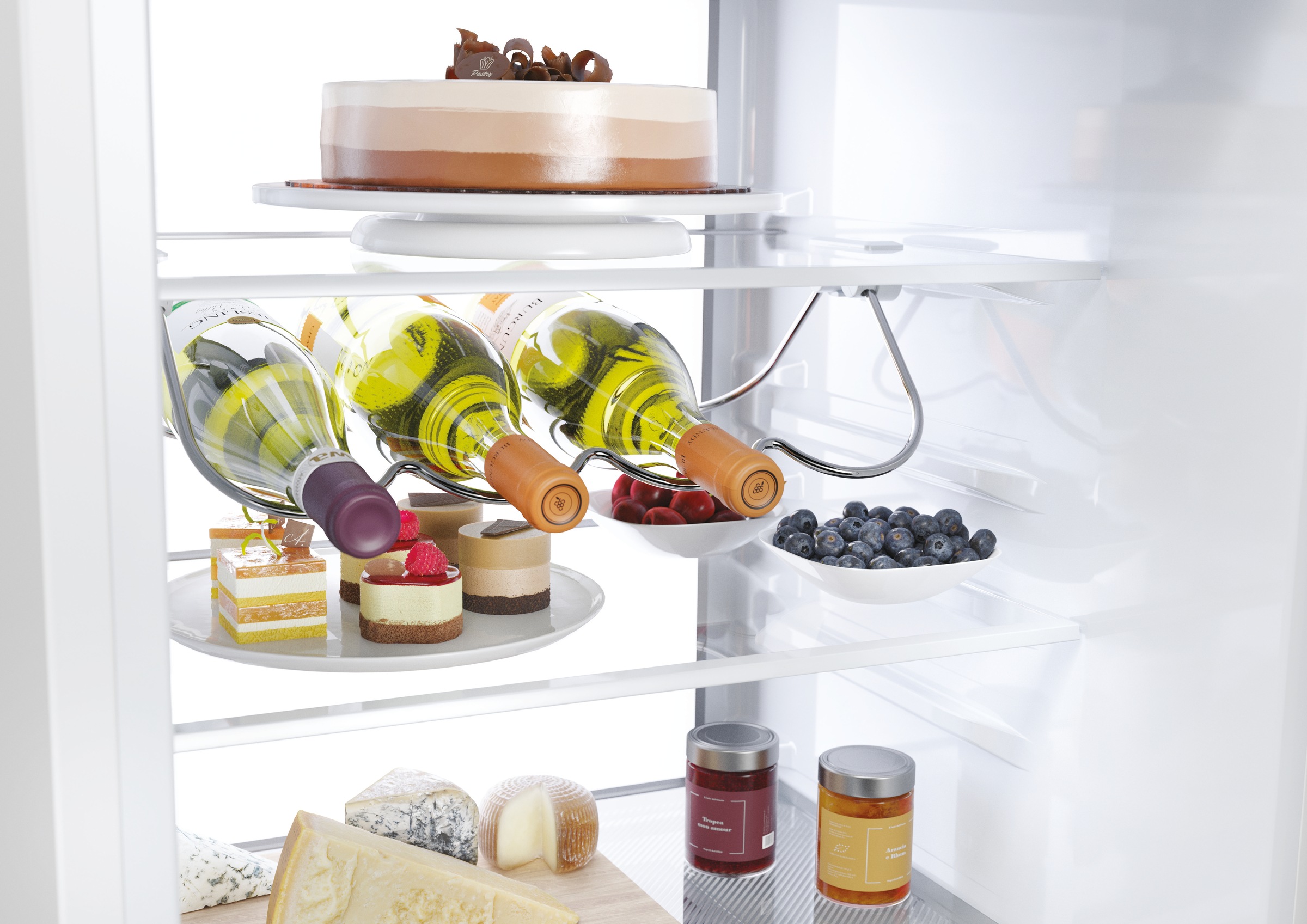 Haier Einbaukühlschrank Titanium Series 6 »HBW7518CF«, MyZone und Humidity Zone für längere Haltbarkeit von Obst und Gemüse