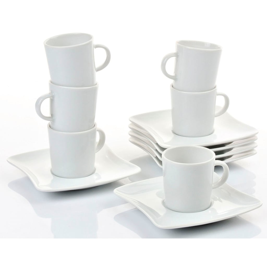 Retsch Arzberg Espressotasse »SANDY«, (Set, 12 tlg., 12teilig)