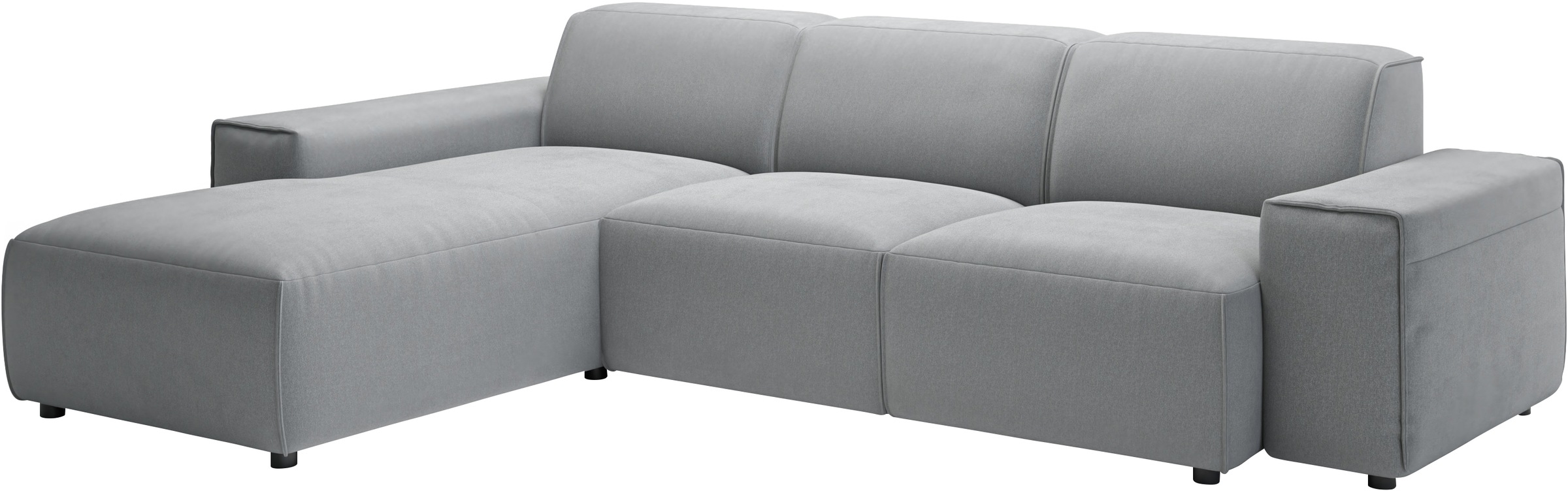 andas Ecksofa »Glimminge L-Form auch in Breitcord, Feincord + Easy care-Bezug,«, Breite 264, Zierkissen