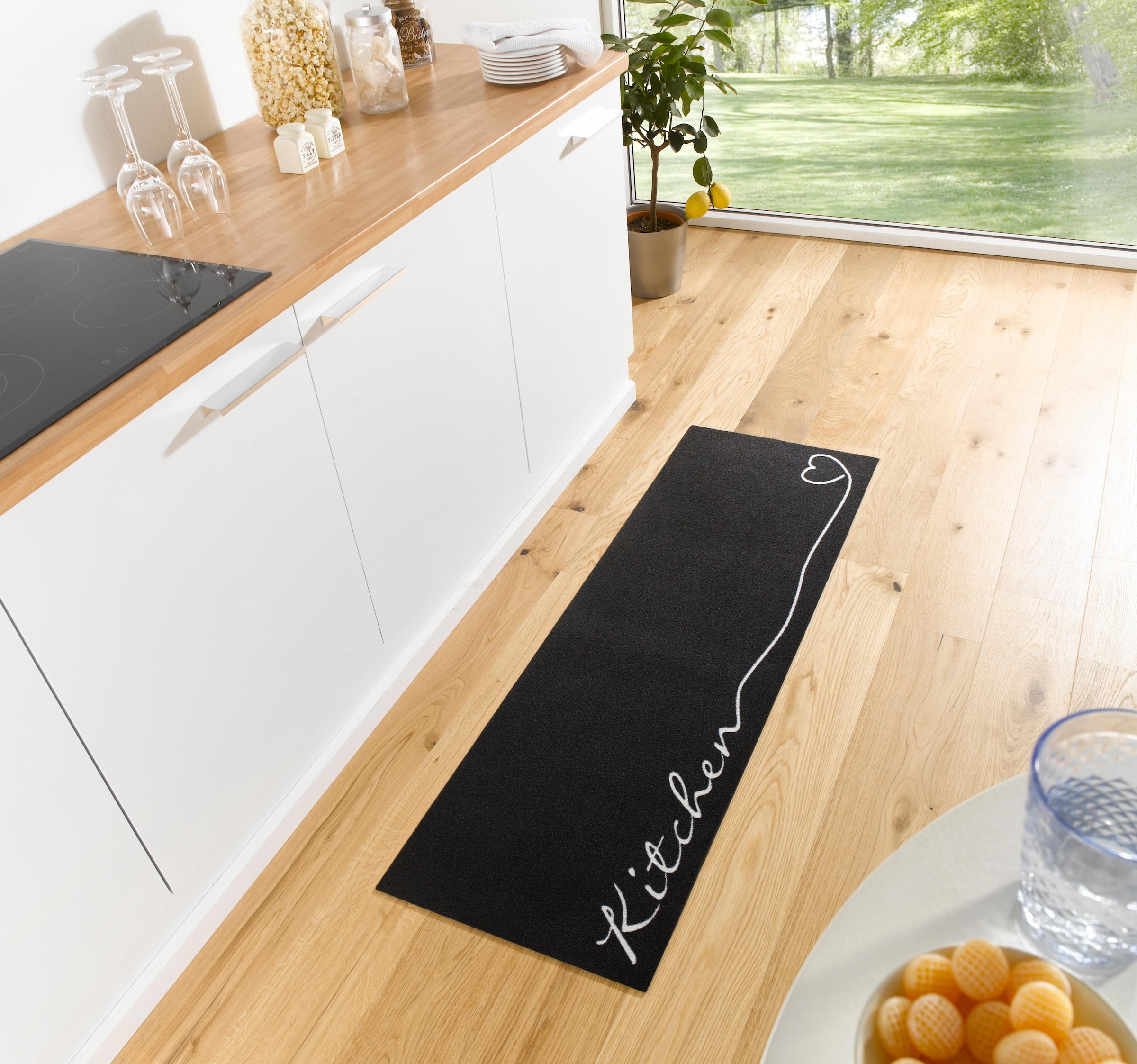 2. Bild von HANSE Home Küchenläufer »Kitchen Herz«, rechteckig, Läufer, Rutschfest, Küchenteppich, Küche, Teppich, Pflegeleicht