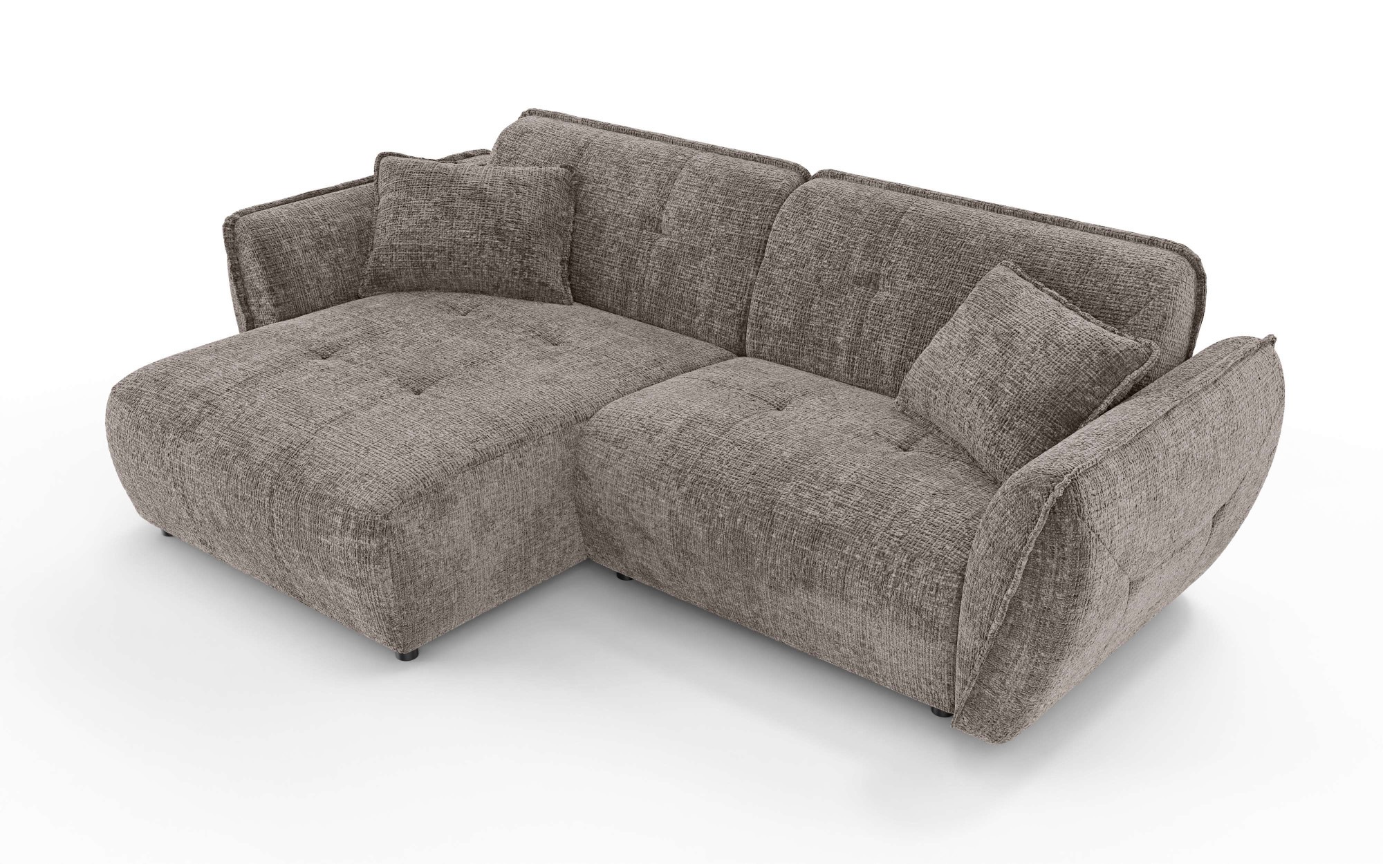 Home affaire Ecksofa »MIRELDA L-Form mit Steppungen, Recamiere rechts/links günstig online kaufen