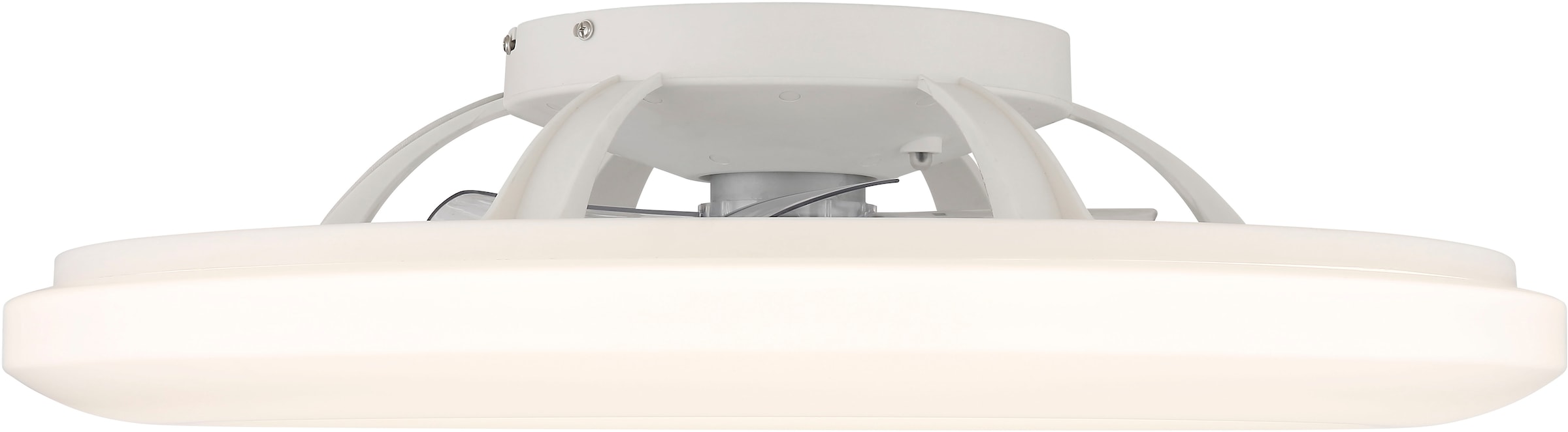 GLOBO LIGHTING Deckenleuchte »ALVA« LED-Modul 1 Stk. warmweiß - kaltweiß Ventilator RGB bunt Regenbogen Funktionen heizen-kühlen Wohnraum