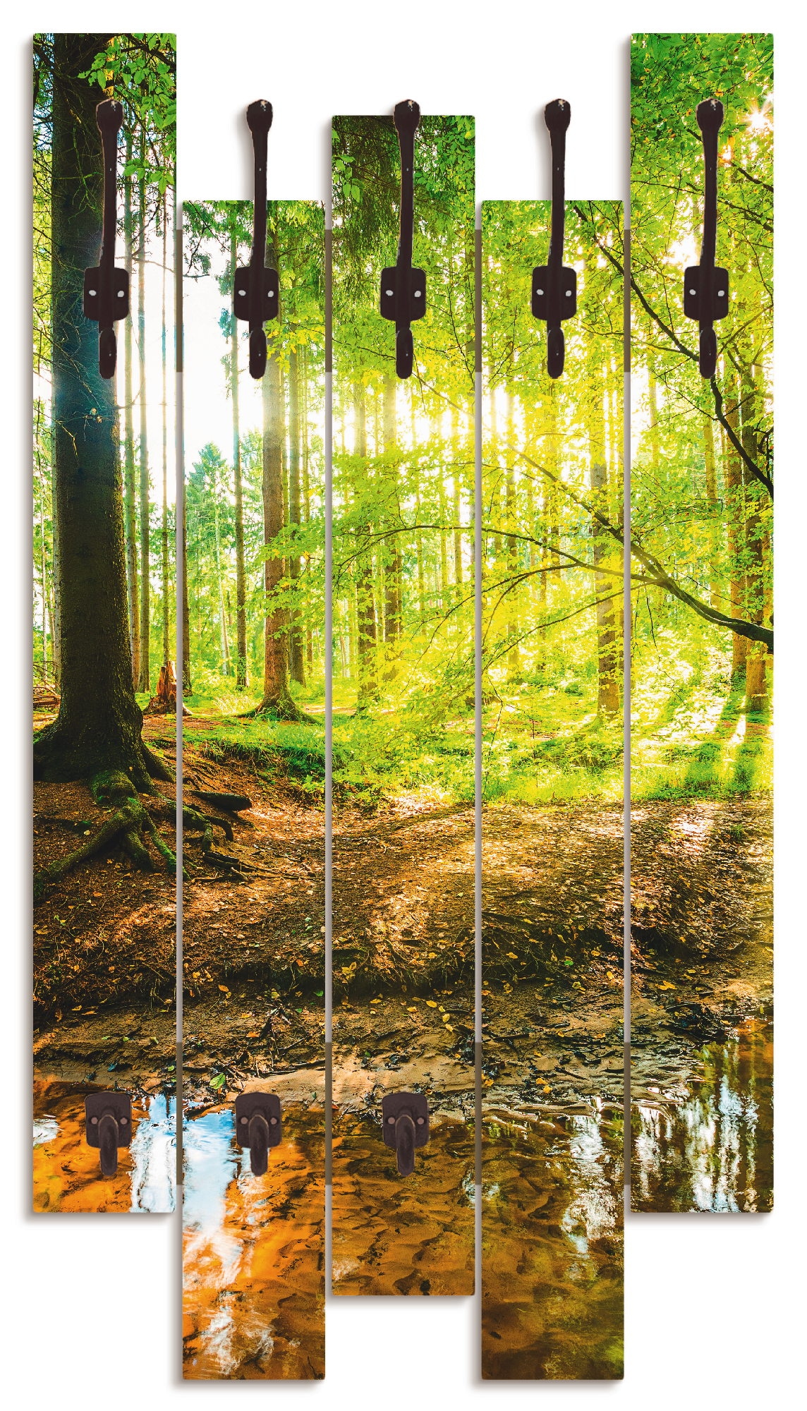 Artland Garderobenleiste »Wald mit Bach«, teilmontiert