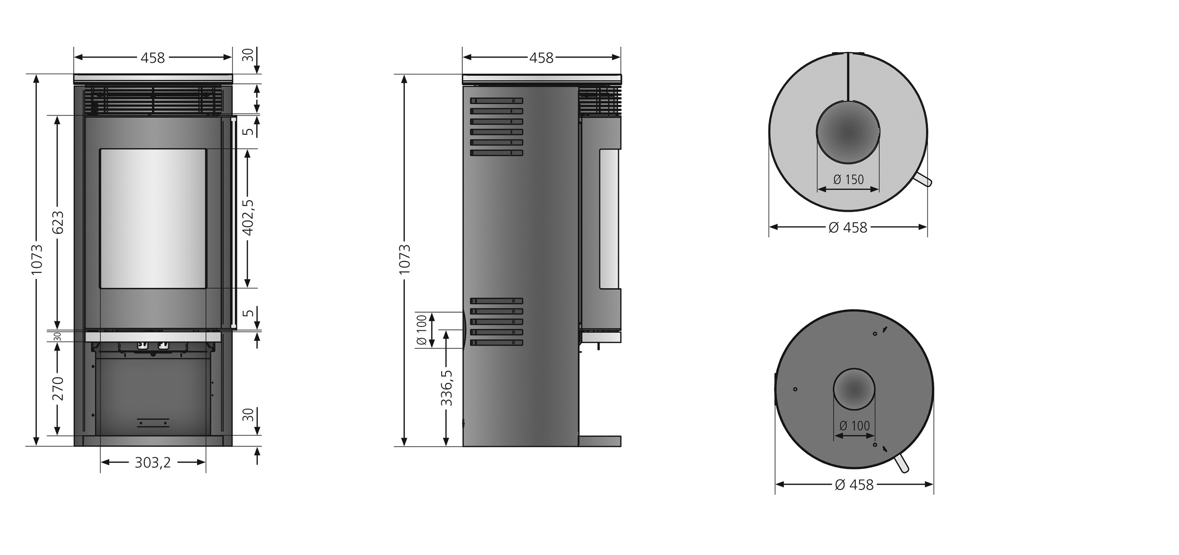 Oranier Kaminofen »»Rota 2.0«« günstig online kaufen