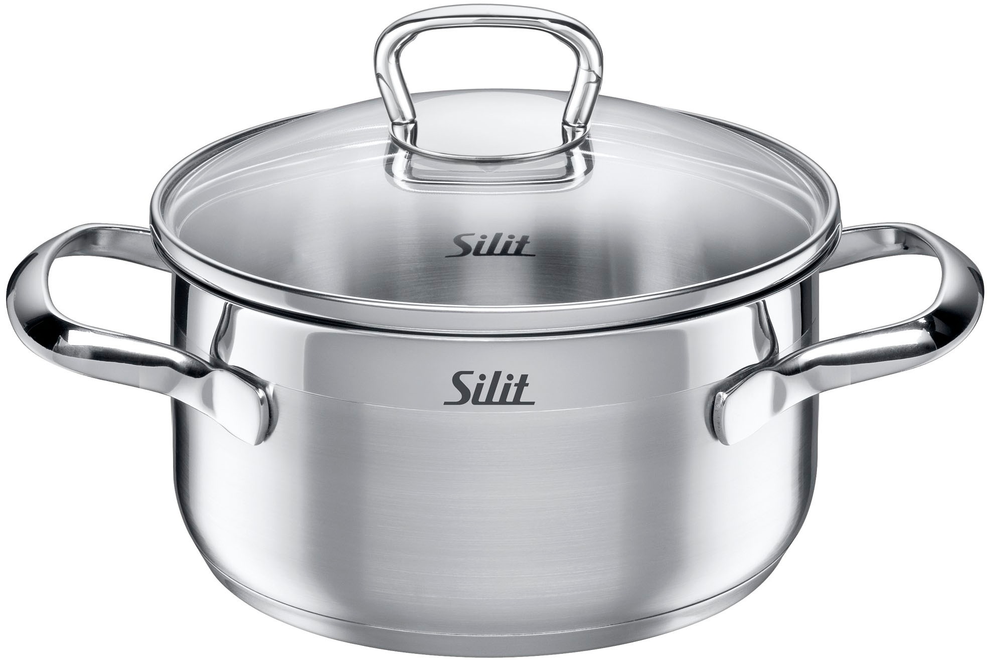 Silit Topf-Set »Toskana«, Edelstahl 18/10, (Set, 14 tlg., mit Milchtopf und Dampfgareinsatz), Silitherm-Allherdboden, induktionsgeeignet, spülmaschinengeeignet