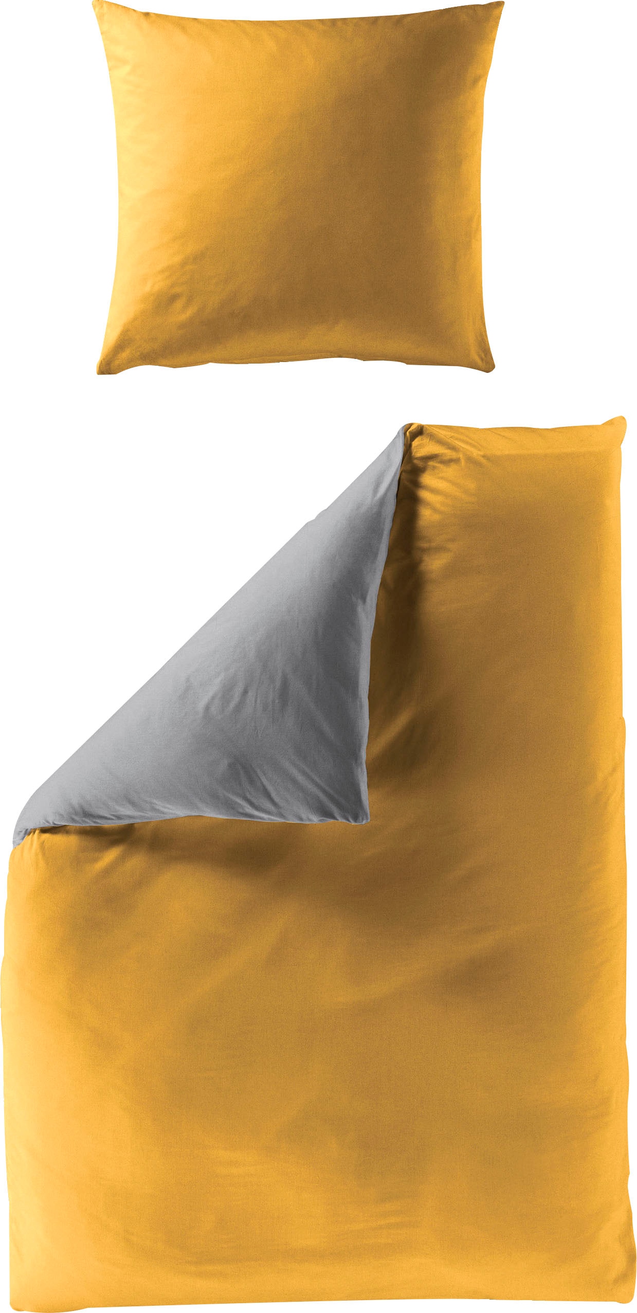 BIERBAUM Wendebettwäsche »elegant uni« 2 Stk. tlg. in schönen Uni-Tönen günstig online kaufen