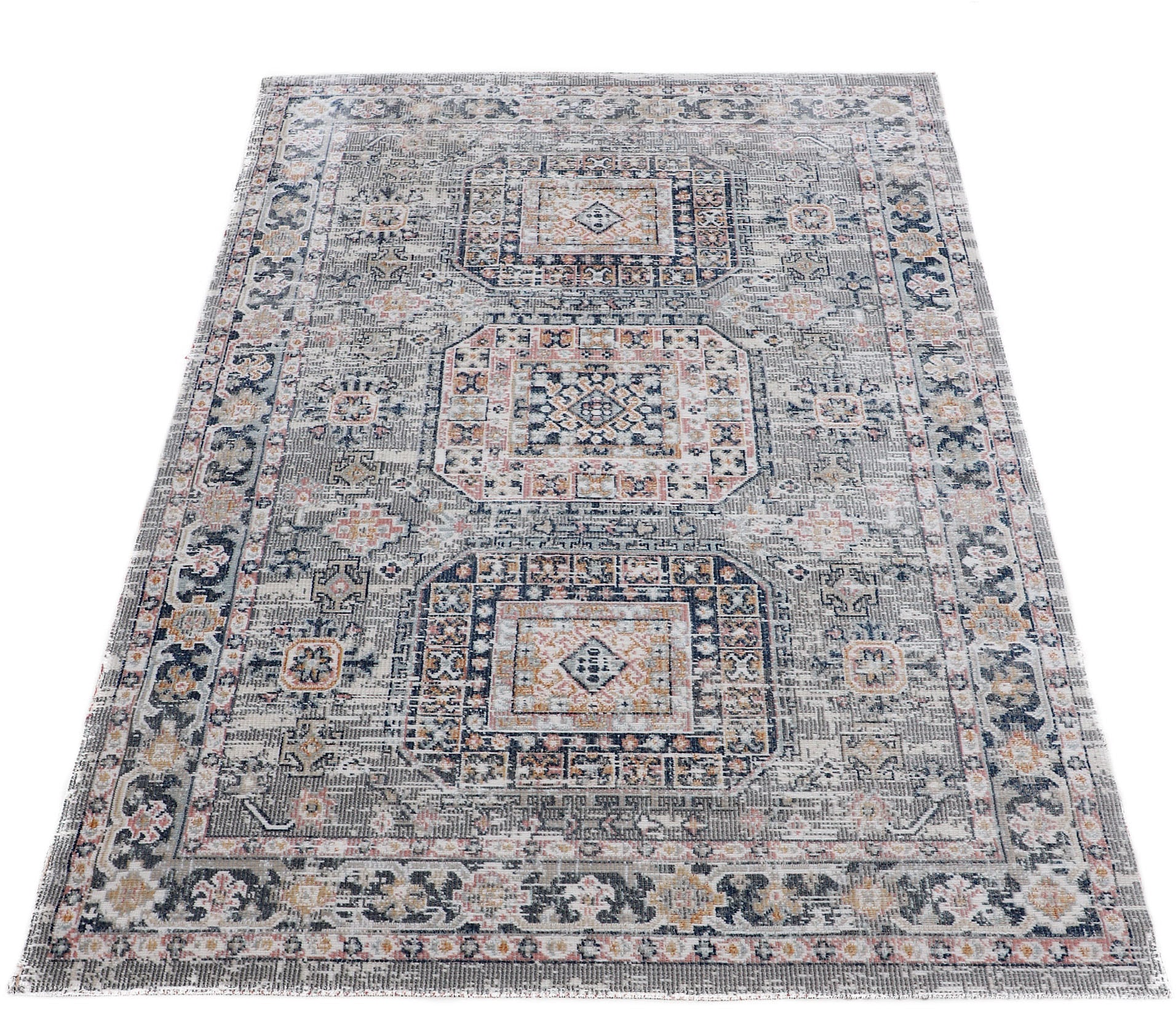 carpetfine Teppich »Omen_3«, rechteckig, 3 mm Höhe, Orient Vintage Look