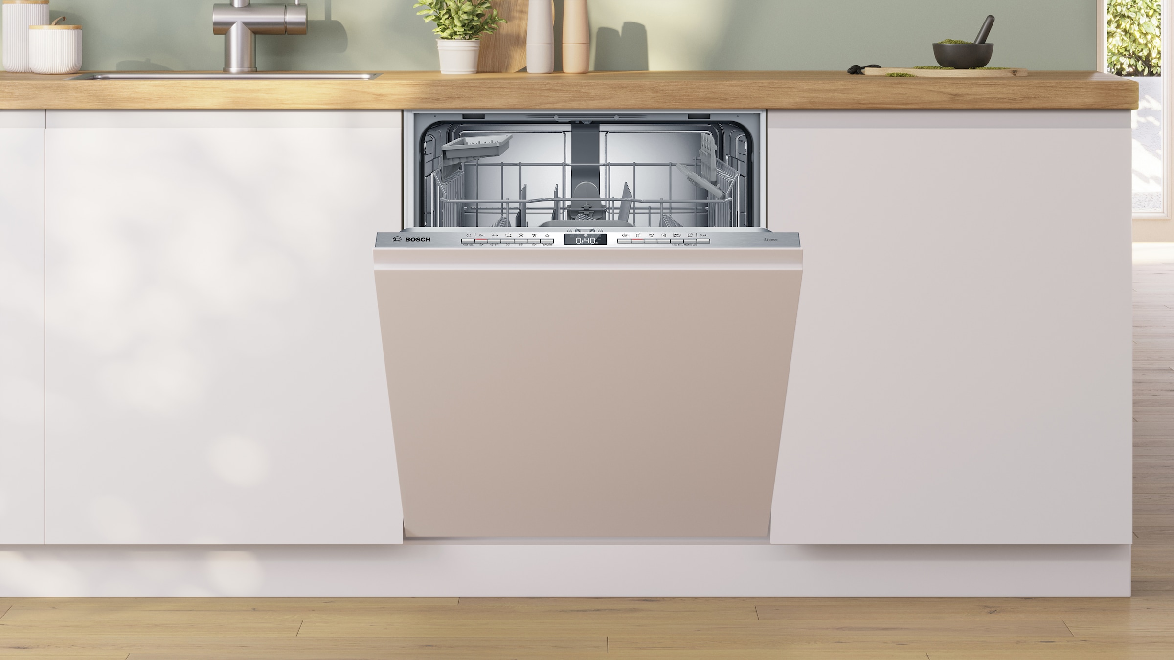 BOSCH vollintegrierbarer Geschirrspüler Serie 4 »SBV4HTX00E«, 13 Maßgedecke