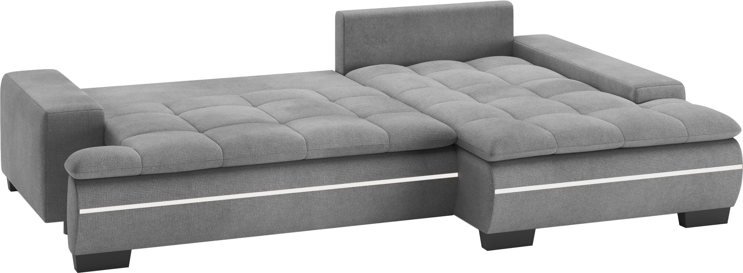 Mr. Couch Ecksofa »Haiti II, L-Form«, RGB-LED Beleuchtung, wahlweise mit Kaltschaum, Bett, Bettkasten