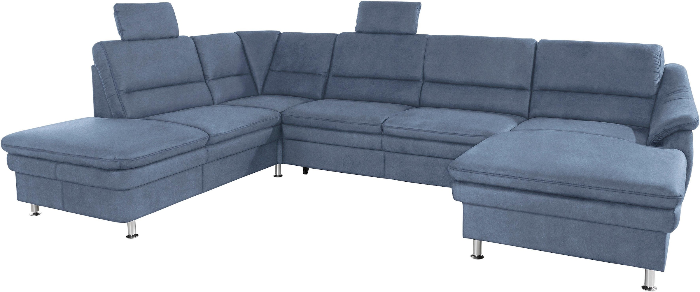 sit&more Wohnlandschaft »Cardoso U-Form«, mit Federkern und Kopfstützen, mit Bettfunktion und Relaxfunktion