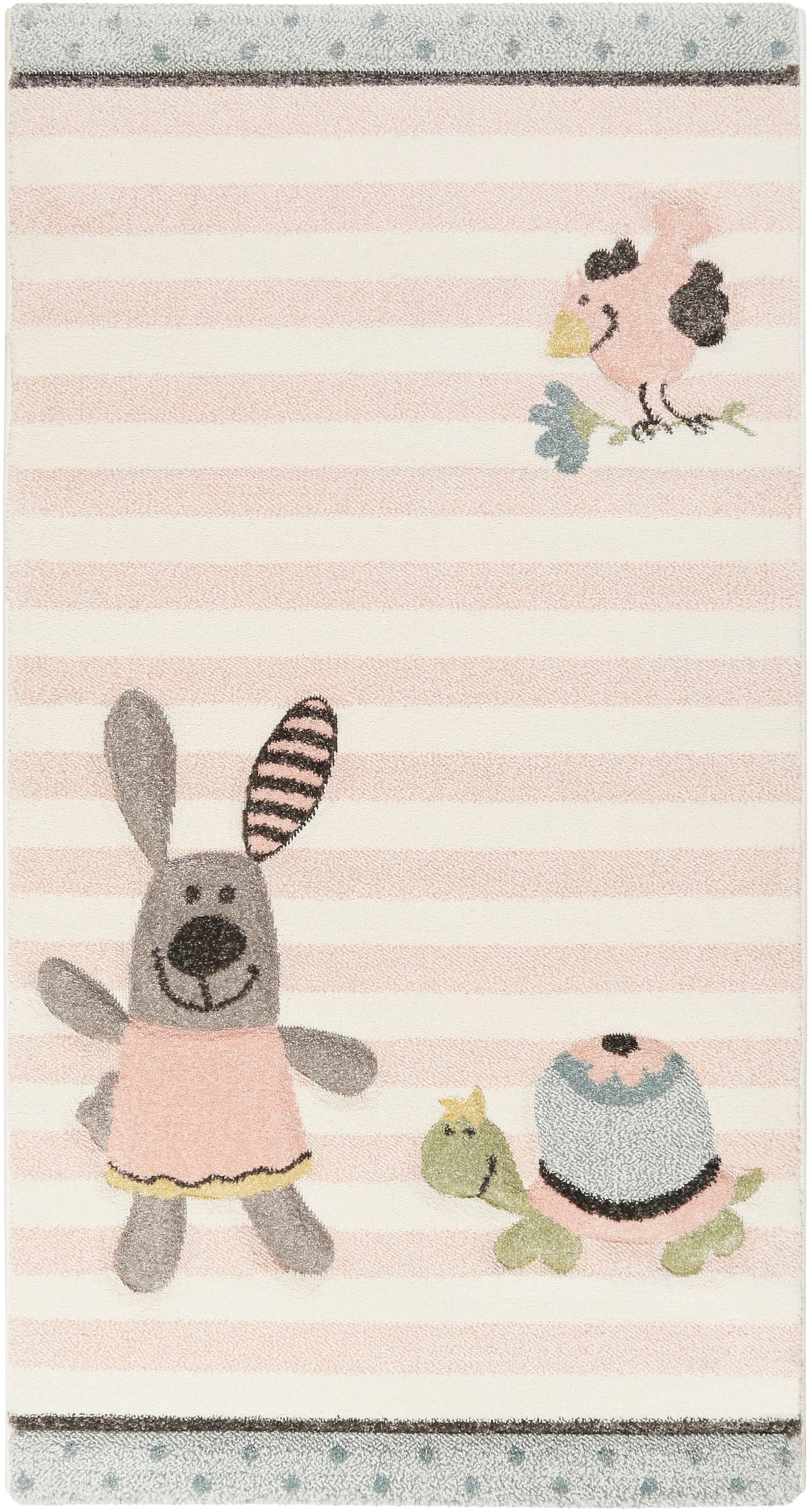 Sigikid Kinderteppich »Happy Friends«, rechteckig, 13 mm Höhe