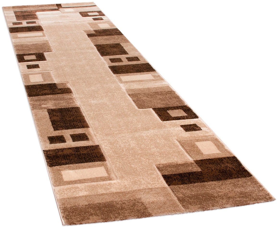 Teppich Brillance 758, Paco Home, rechteckig, Höhe: 18 mm, Kurzflor,  modernes geometrisches Design, auch als Läufer, perfekt für das Wohnzimmer  geeignet