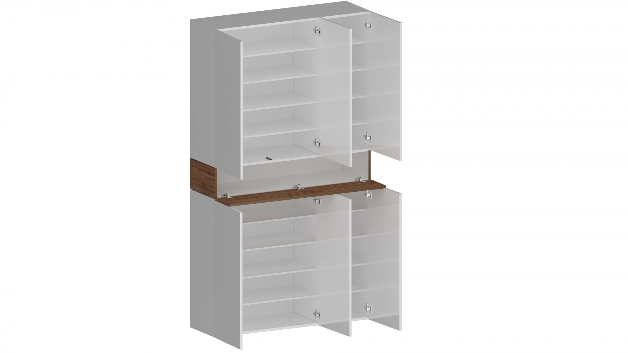 INOSIGN Schuhschrank »Savona«, Höhe 200cm, 12 Einlegeböden, 21 Fächer