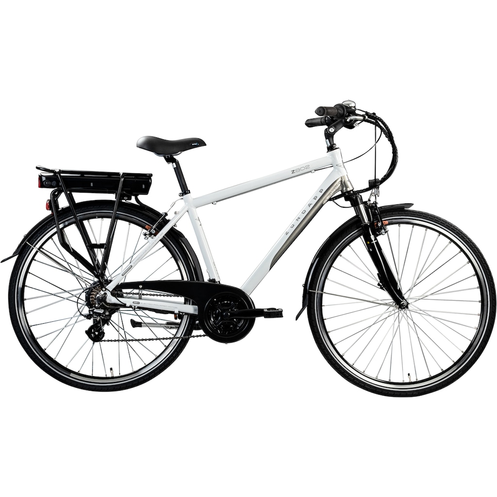 Zündapp E-Bike »Z802 Herren«, 21 Gang, Shimano, Altus RD-M310, Heckmotor 250 W