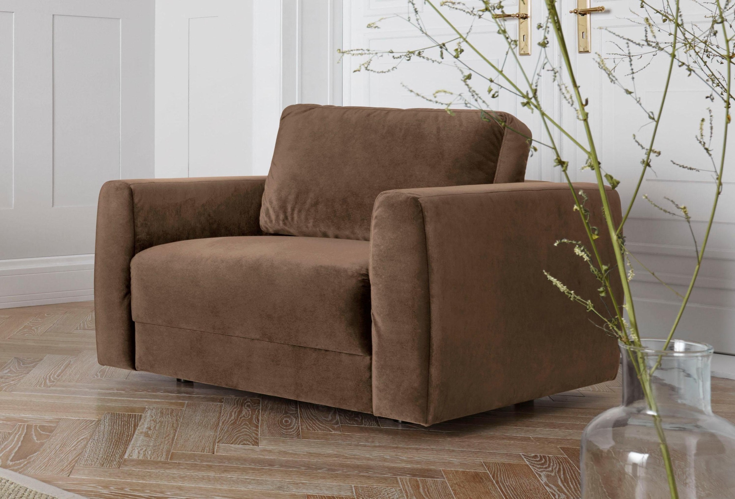 Home affaire Sessel »Hobro Loungesessel« in 3 Bezugsqualitäten in vielen Fa günstig online kaufen