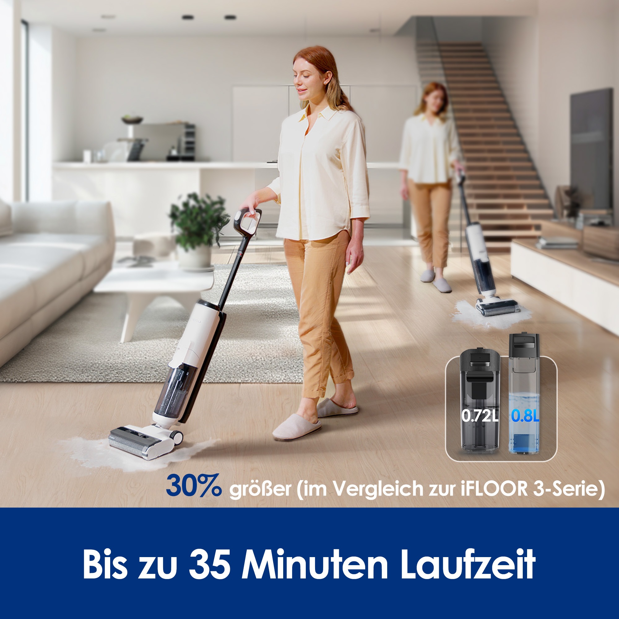 Tineco Nass-Trocken-Sauger »iFLOOR 5, automatische Selbstreinigung, Kantenr günstig online kaufen