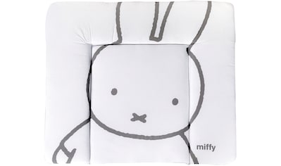 Wickelauflage »miffy® Hase, weiß & grau, 85 x 75 cm«