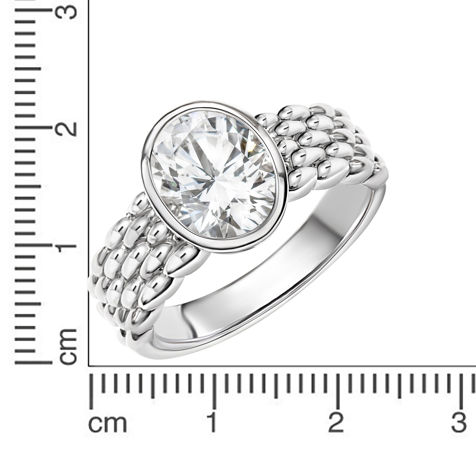 Zeeme Fingerring »925/- Sterling Silber rhodiniert Zirkonia«
