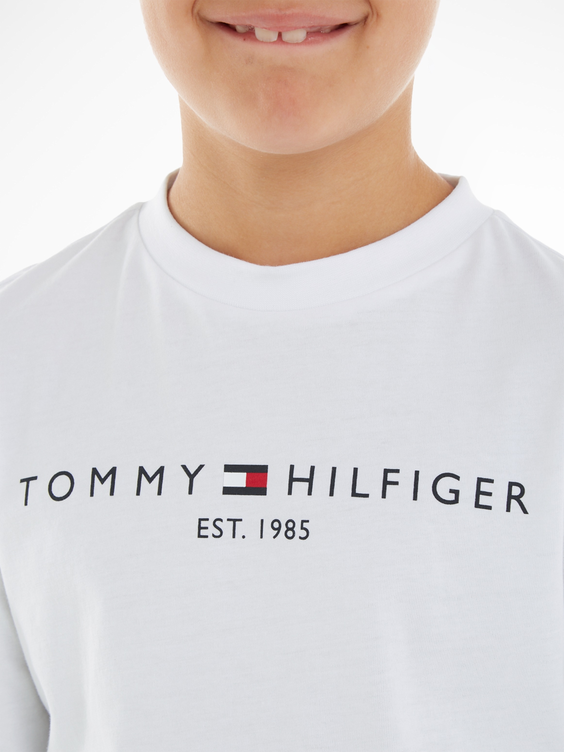TEE Mädchen Tommy für Online-Shop Jungen Hilfiger im und kaufen L/S«, »ESSENTIAL Langarmshirt