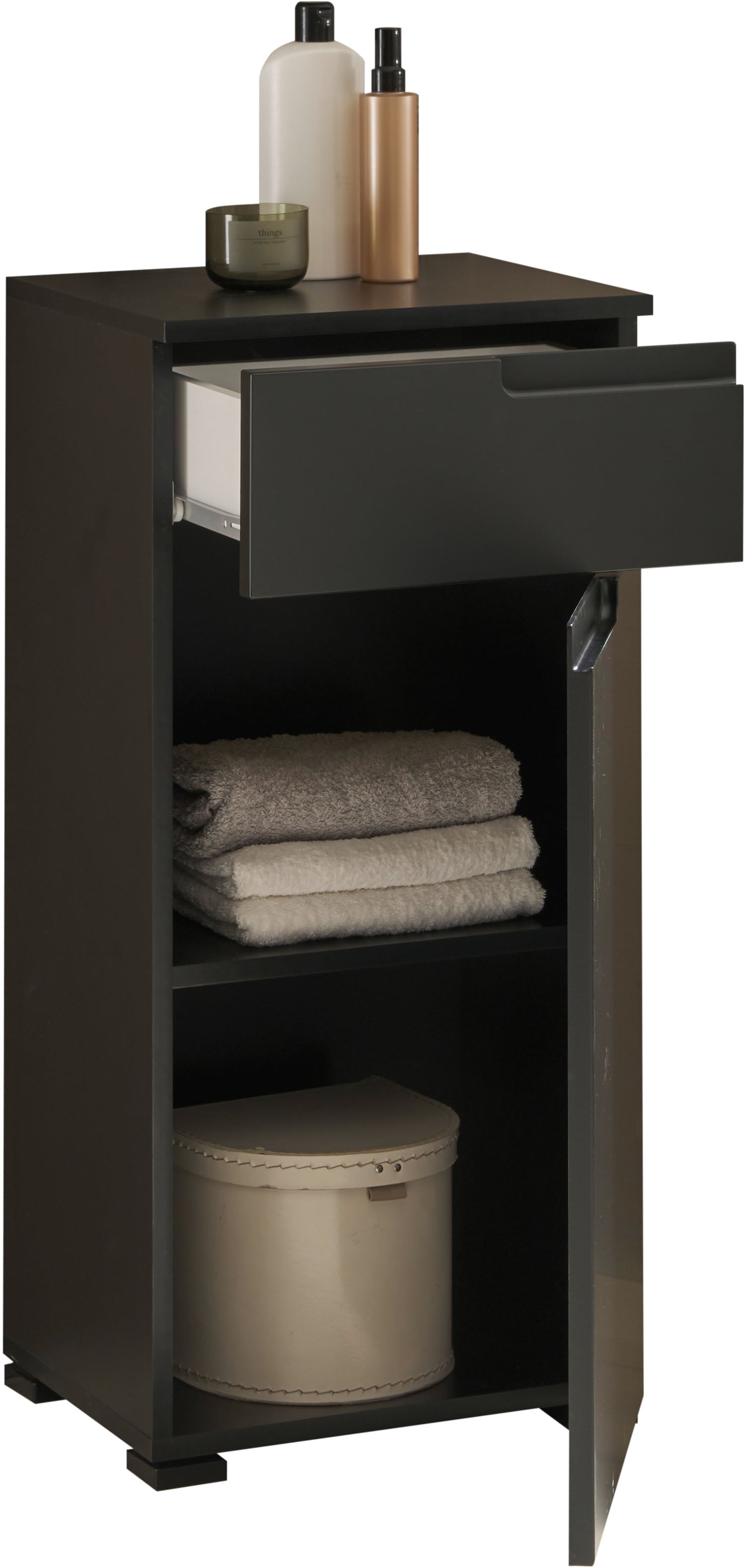 BASIC by Balculina Midischrank »Spice, Badezimmerschrank BxTxH 40x85x32 cm« 1 Stk. tlg. Breite 40 cm, Griffmulden,