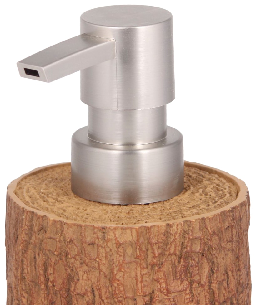 Sanilo Badaccessoire-Set »Rustikal«, (Kombi-Set, 2 tlg.), bestehend aus Seifenspender und WC-Bürste, strukturiert