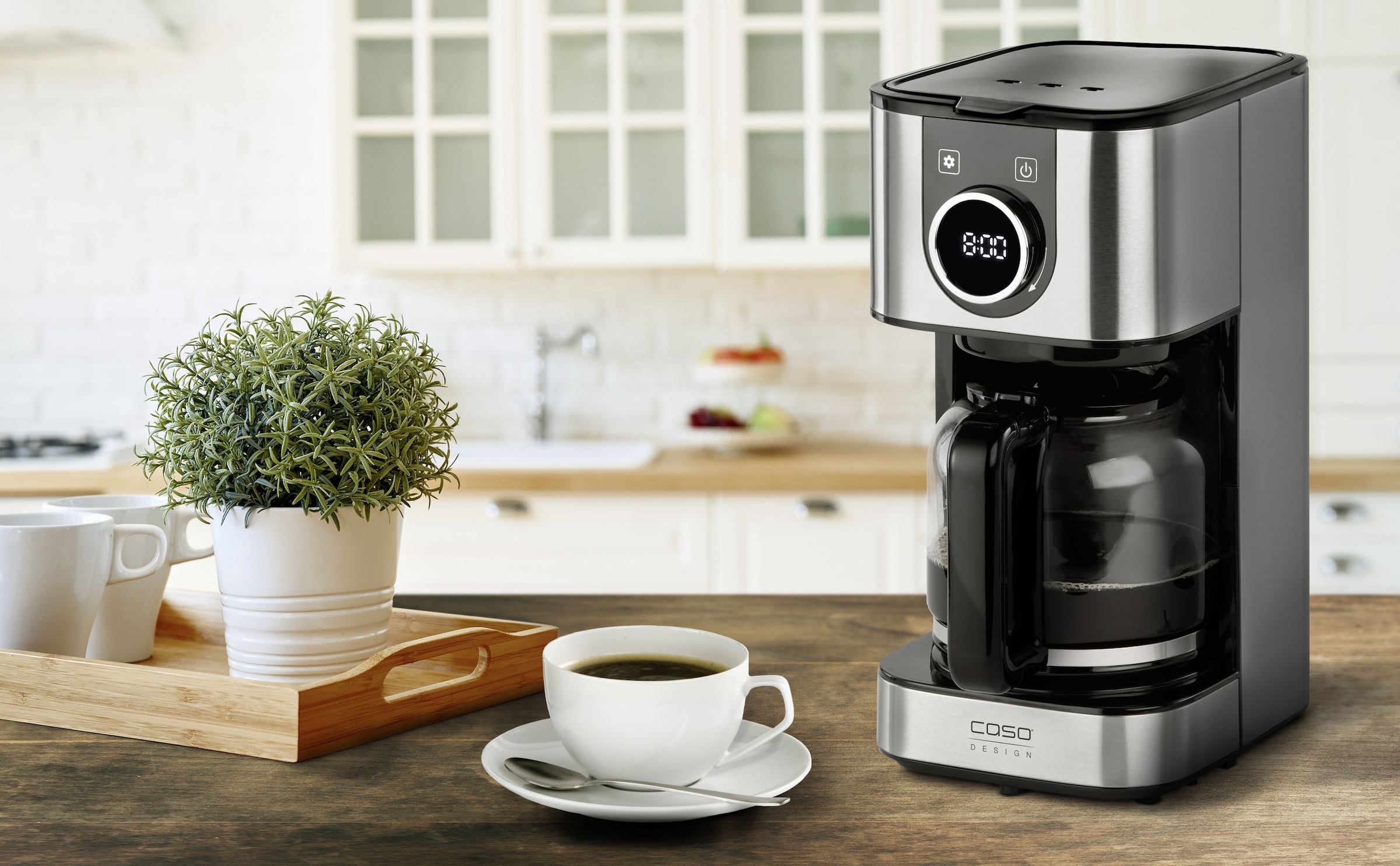 Caso Filterkaffeemaschine »1858 Selection C12« 1,5 l Kaffeekanne Papierfilter 1x4