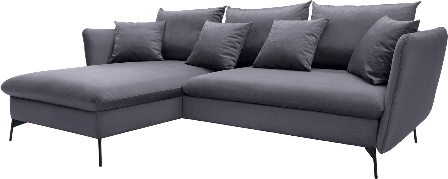 OTTO home Ecksofa »LIVORNO,258 cm, L-Form,« Schlaffunktion u. Bettkasten (1 günstig online kaufen
