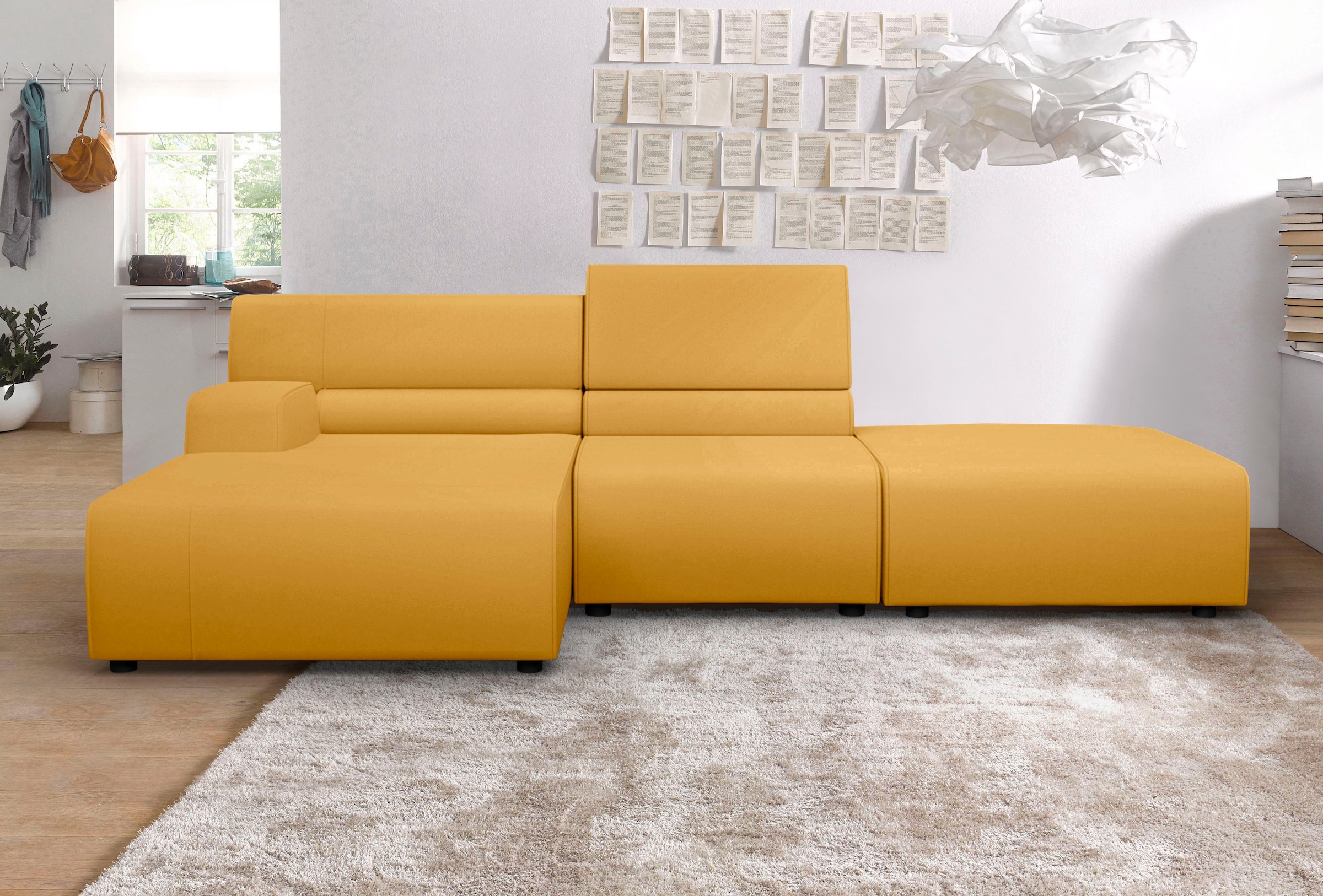 Egoitaliano Ecksofa »Babouche, Designsofa mit außergewöhnlichem Sitzkomfort günstig online kaufen