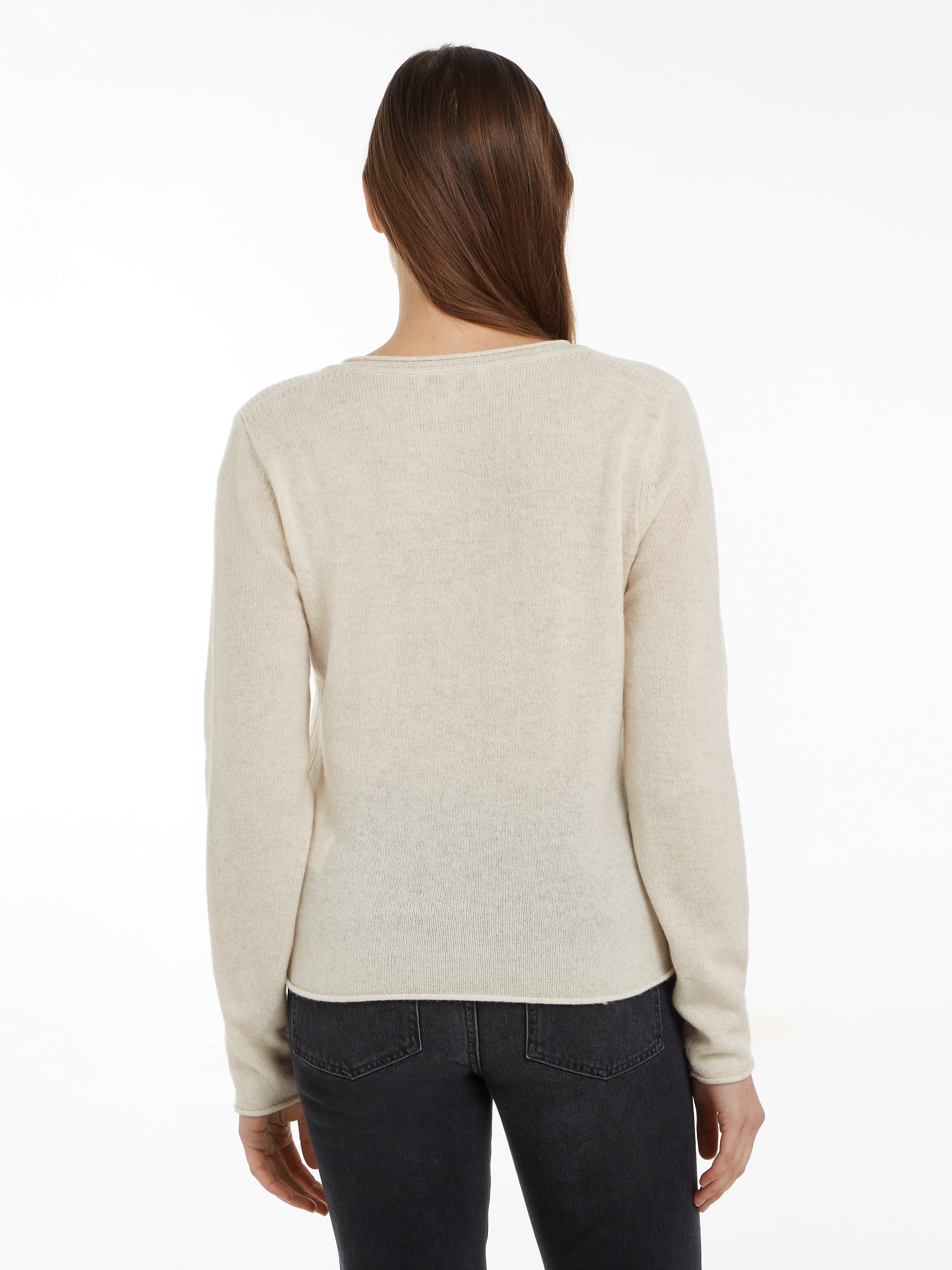 Tommy Hilfiger Strickpullover »SOFT WOOL V-NK SWEATER«, aus reiner Wolle