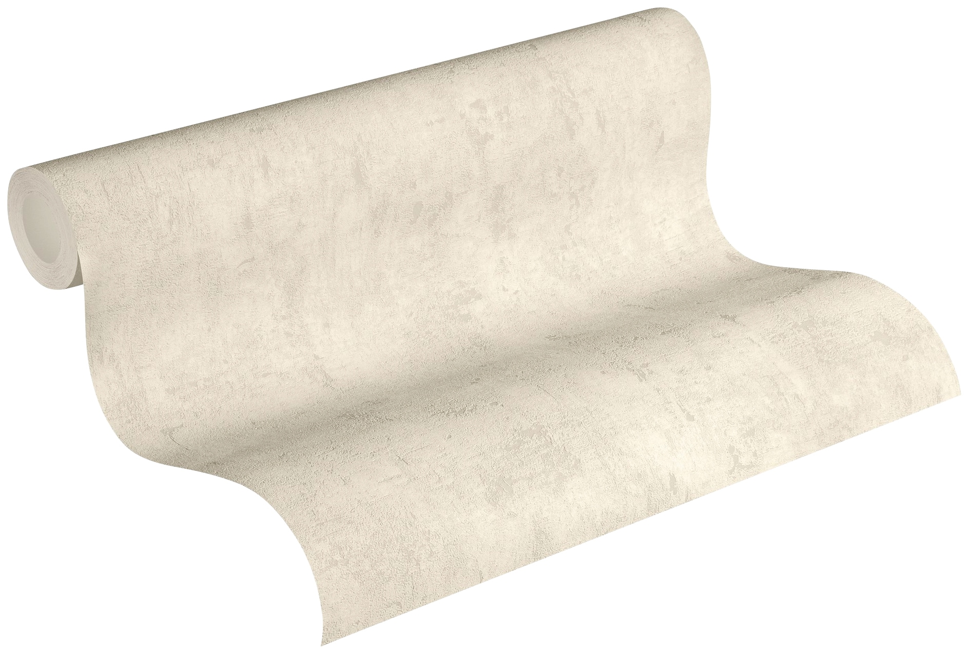 A.S. Création Vliestapete »Blooming in Vintage Optik« uni strukturiert Uni Tapete Einfarbig Vintage