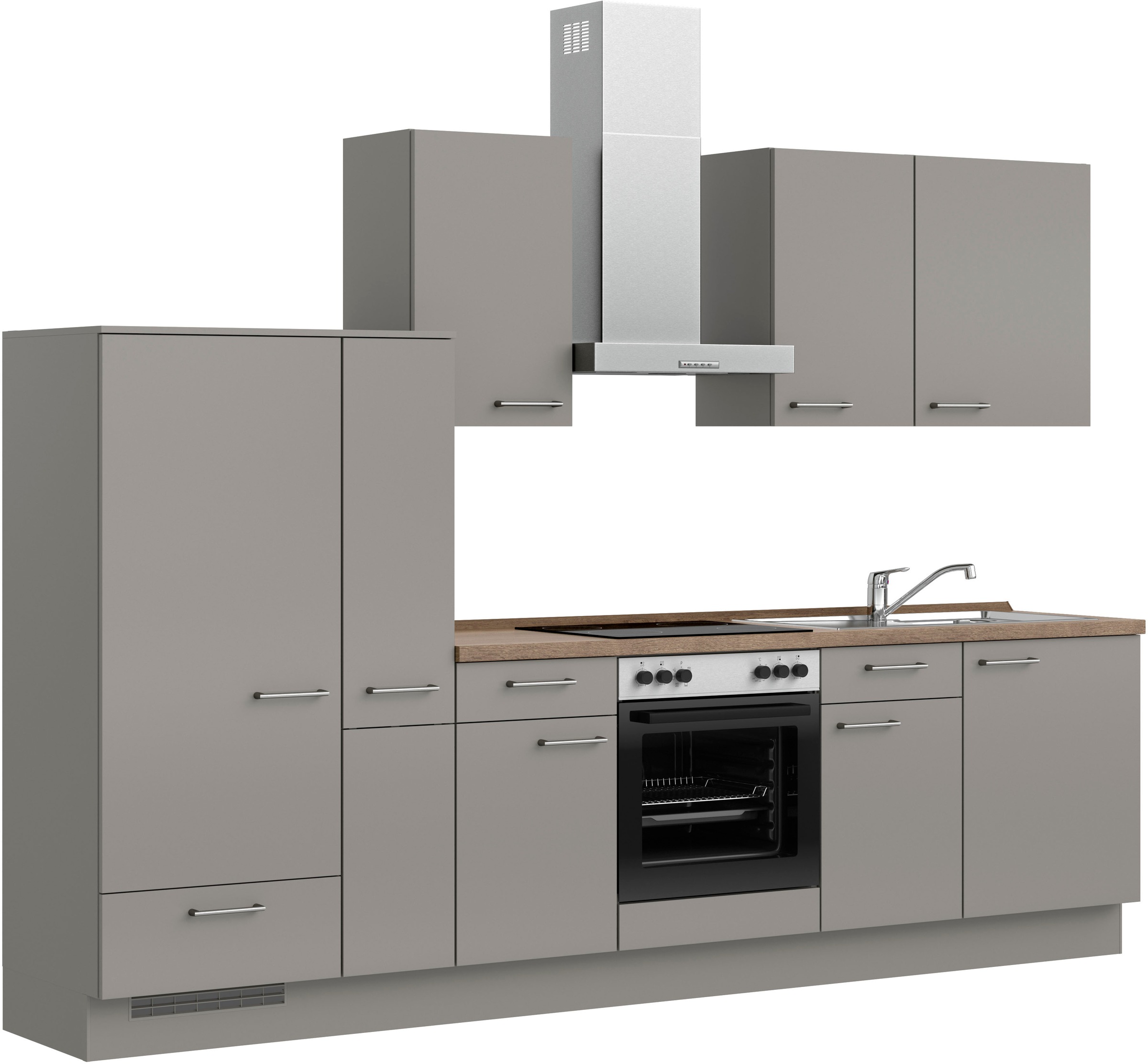 nobilia® Küchenzeile »"Laser I"«, vormontiert, Ausrichtung wählbar, Breite günstig online kaufen