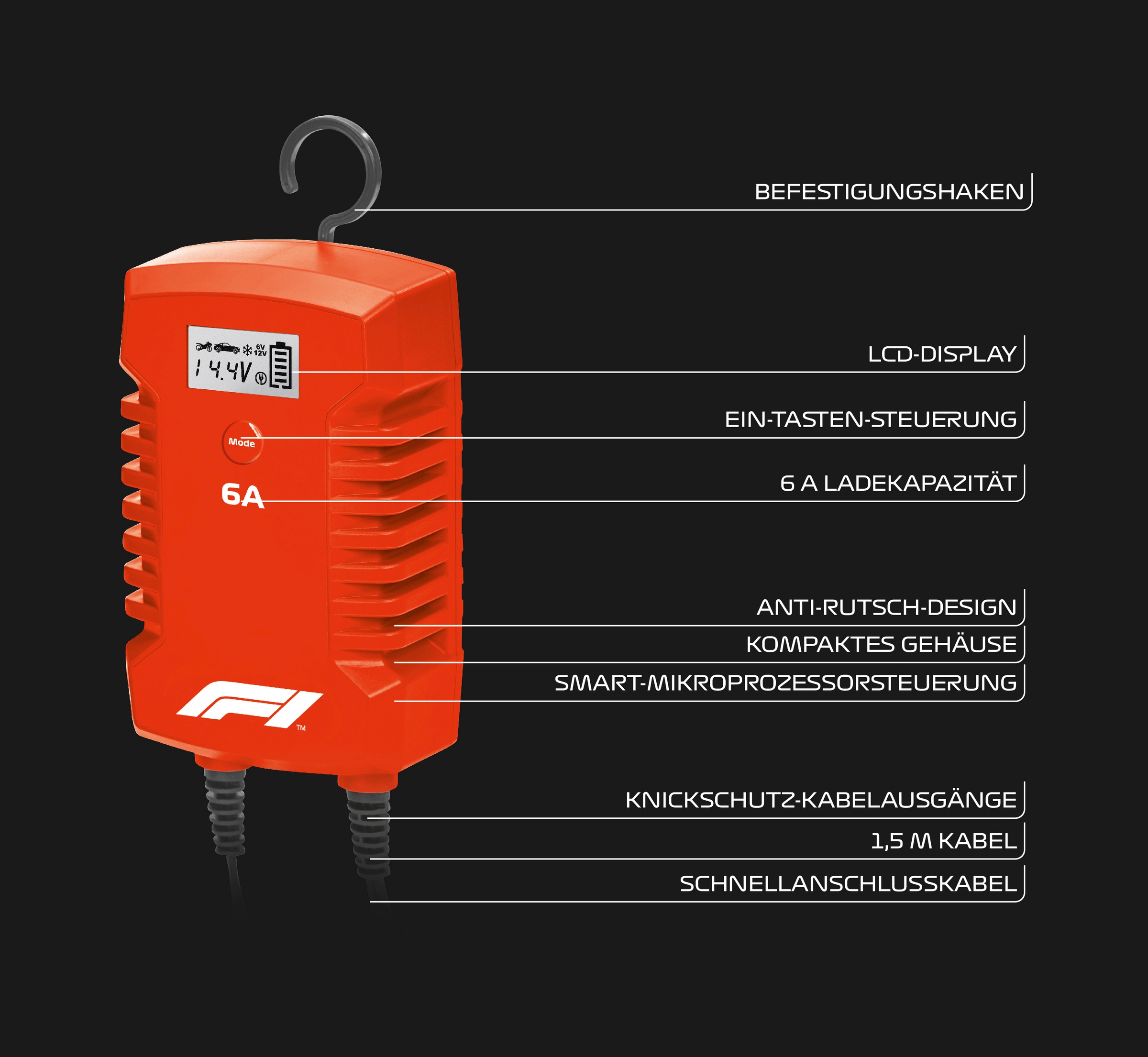 Formula 1 Batterie-Ladegerät »BC260«, für 6/12 Volt jetzt im %Sale