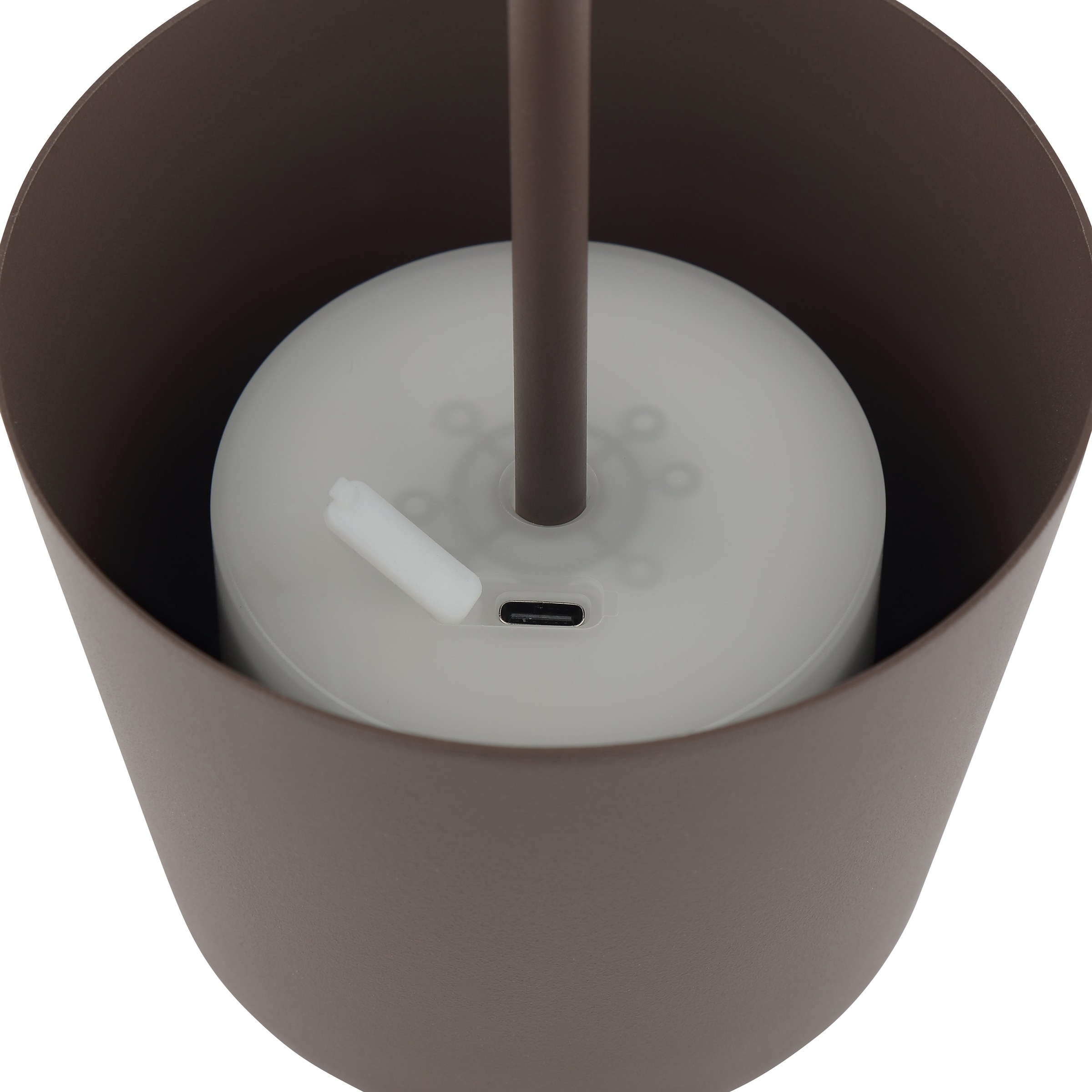 Brilliant LED Tischleuchte »Kaami - mobile LED Außen Akku Tischlampe 2er-Set« LED-Modul 2 Stk. Warmweiß 310 lm, Touchdimmer, USB, Akku, Outdoor, Indoor, Akkuleuchte 37cm hoch