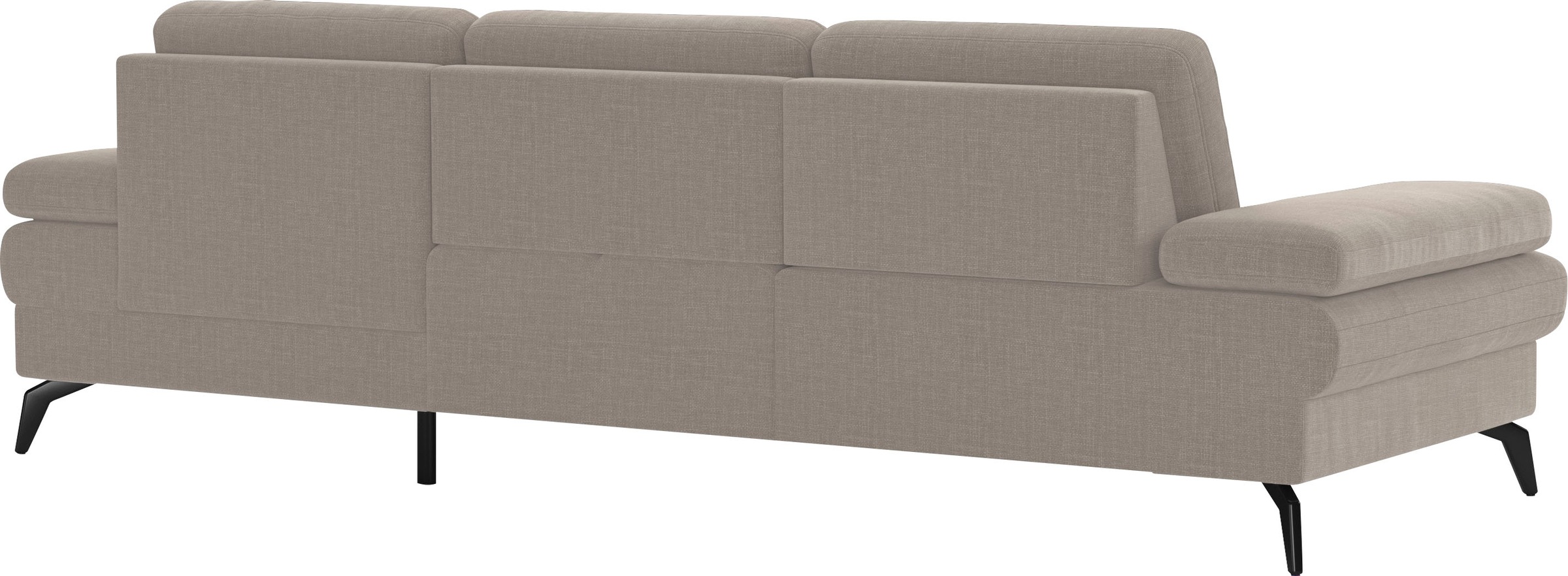 sit&more Ecksofa »Morris L-Form, inkl. Sitztiefenverstellung«, wahlweise mit Armteilverstellung, Bettfunktion & Bettkasten