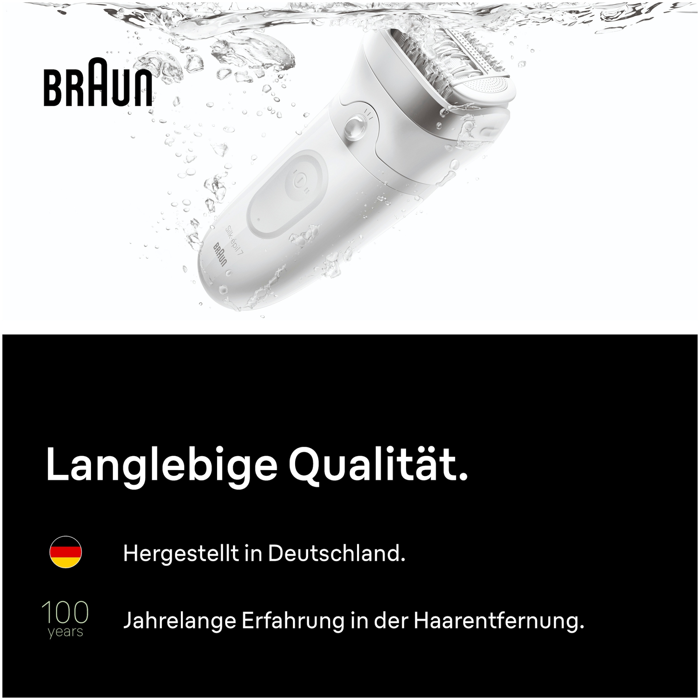Braun Epilierer »Silk-épil 7 SE7-241« Wet & Dry, inklusive Rasieraufsatz, Trimmeraufsatz und Bikini-Trimmer
