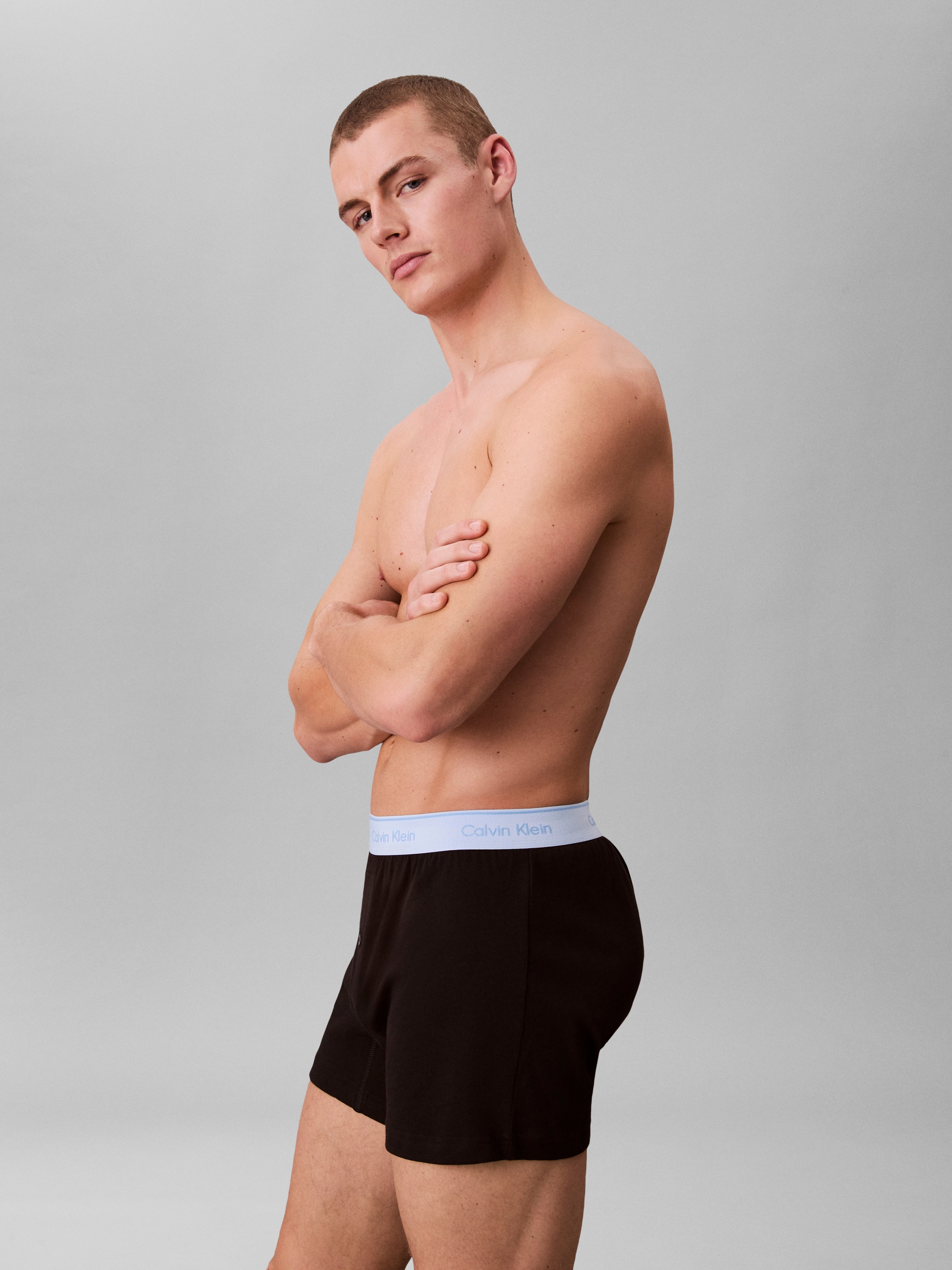 Calvin Klein Underwear Boxer »BOXER TRAD 3PK« Packung, 3er-Pack,  mit Logo-Elastikbund (3 Stück)