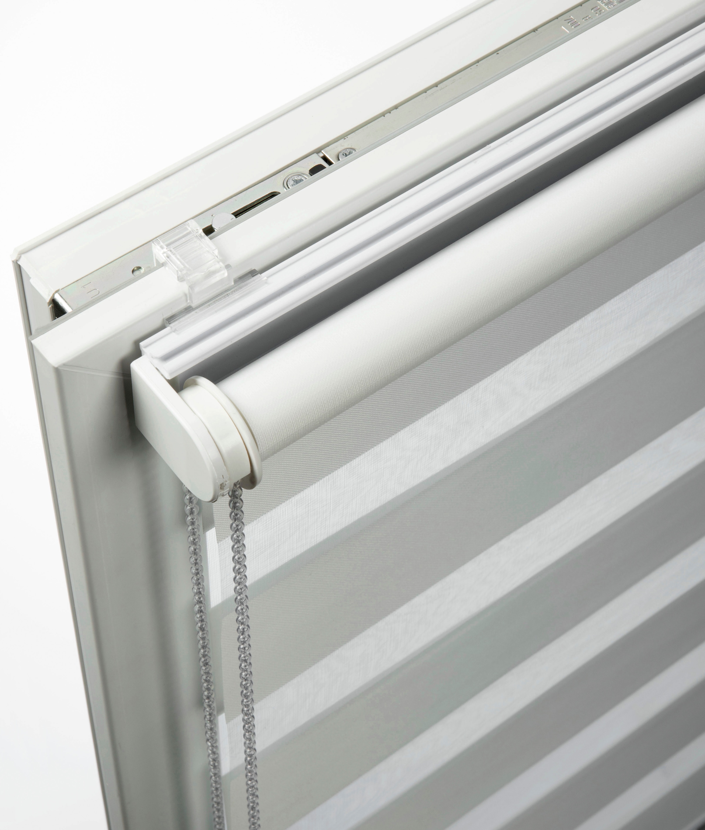 SCHÖNER WOHNEN-Kollektion Doppelrollo »Tilda«, transparent, Sichtschutz, mit Bohren/ohne Bohren, freihängend, geklemmt, silberne oder weiße Rollo-Technik