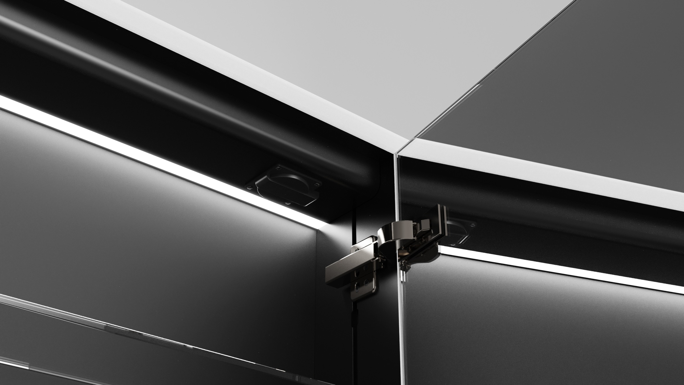 Talos Badezimmerspiegelschrank »Talos Magnus«, 80x70 cm, mit austauschbarer LED-Beleuchtung