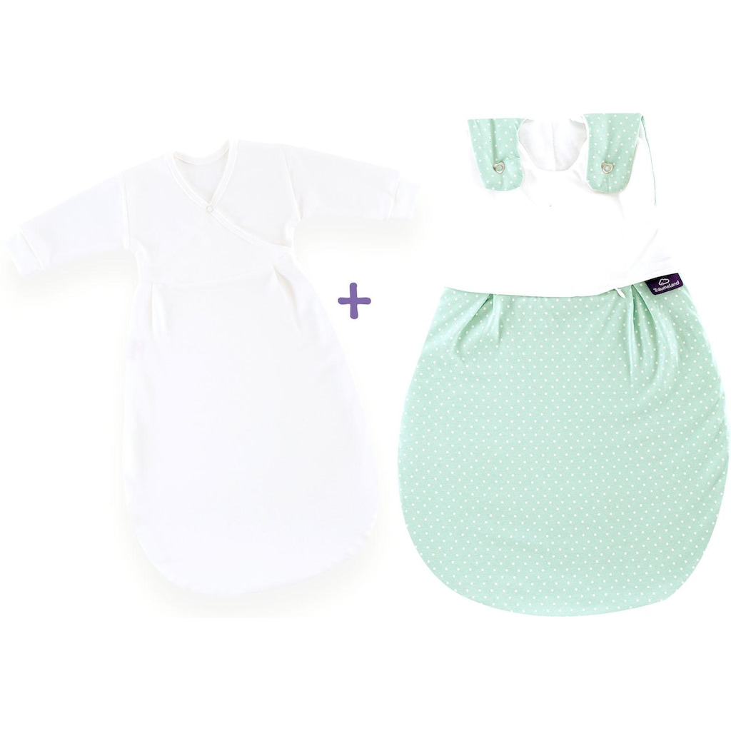 Träumeland Babyschlafsack »Set Pünktchen mint«, (Packung, 3 tlg., 3er-Pack)