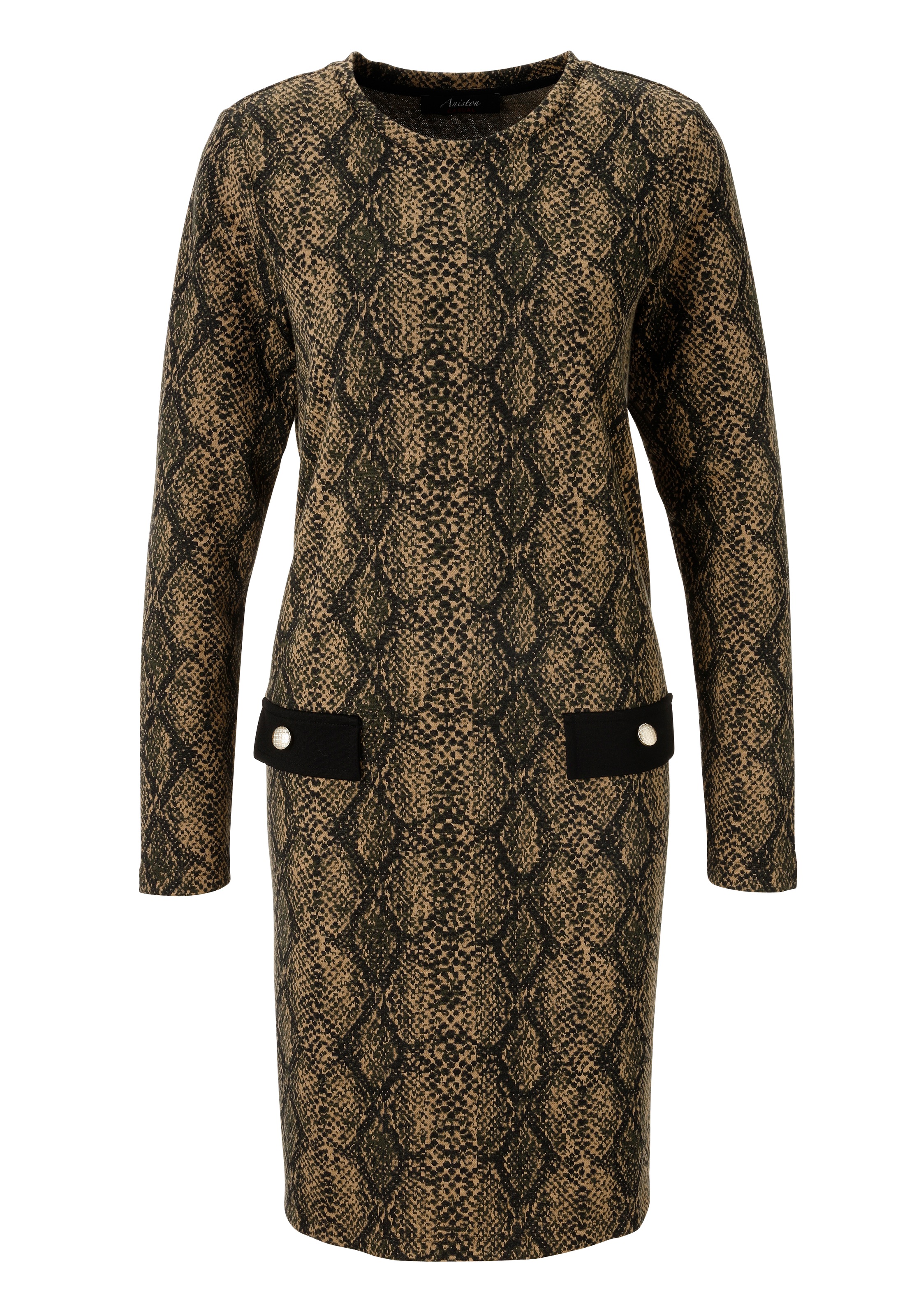 Aniston CASUAL Jerseykleid, im extravagantem Schlangen-Muster - NEUE KOLLEKTION
