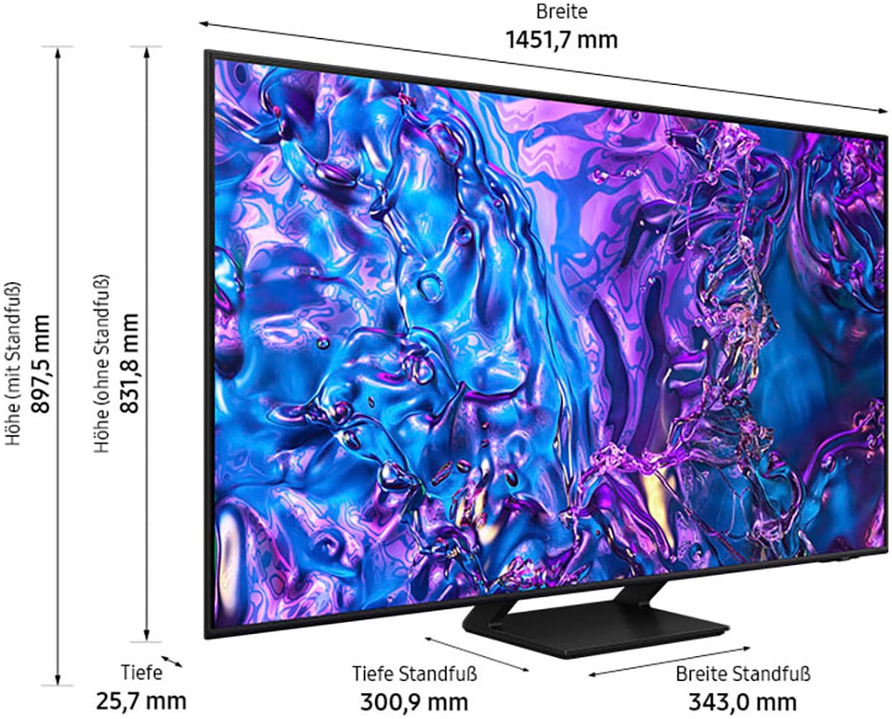 Samsung QLED-Fernseher »GQ65Q70DAT«, 163 cm/65 Zoll, 4K Ultra HD, Smart-TV