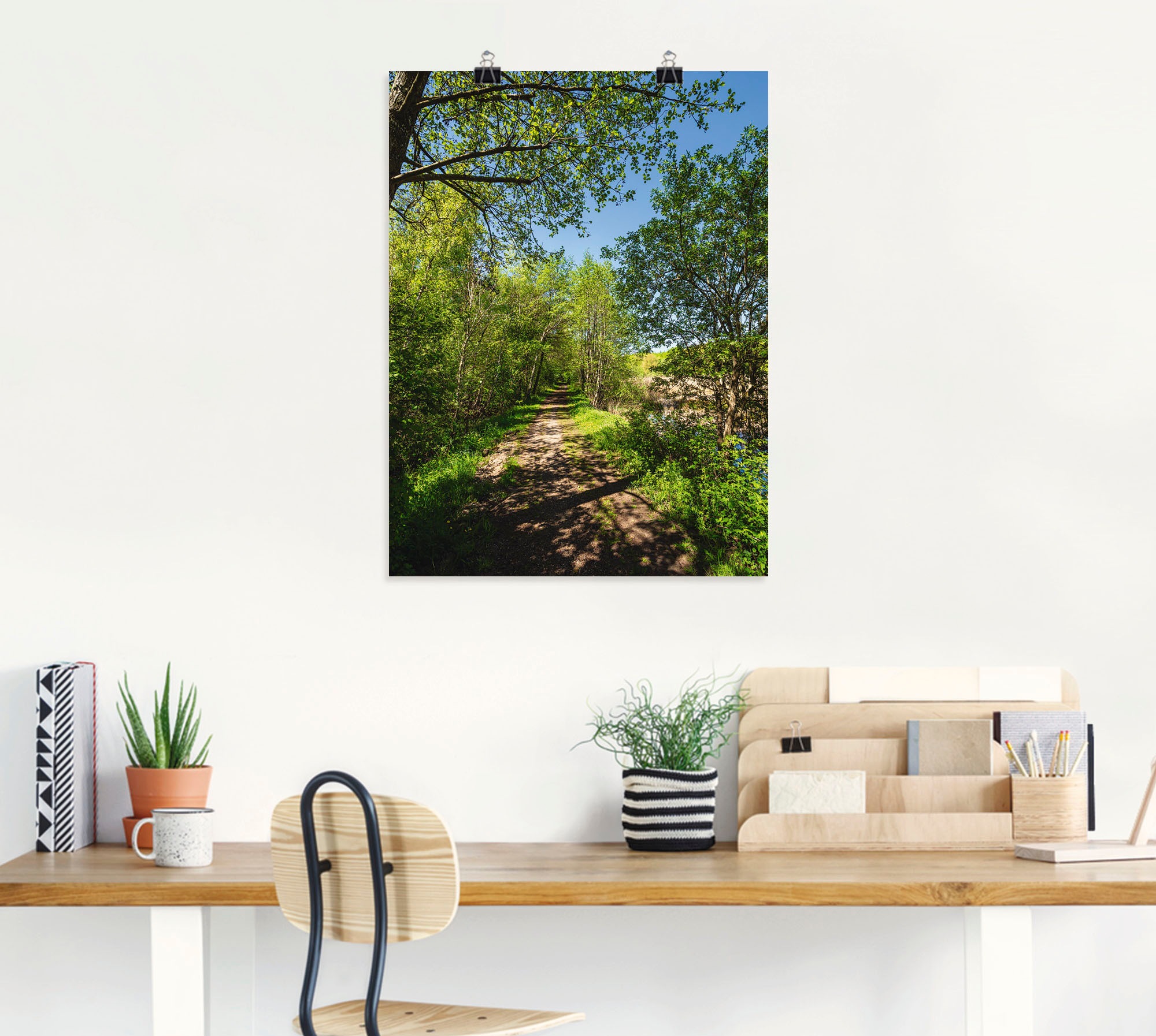 Artland Poster »Weg und Bäume bei Kuchelmiß« Waldbilder 1 Stk. tlg. ohne Rahmen