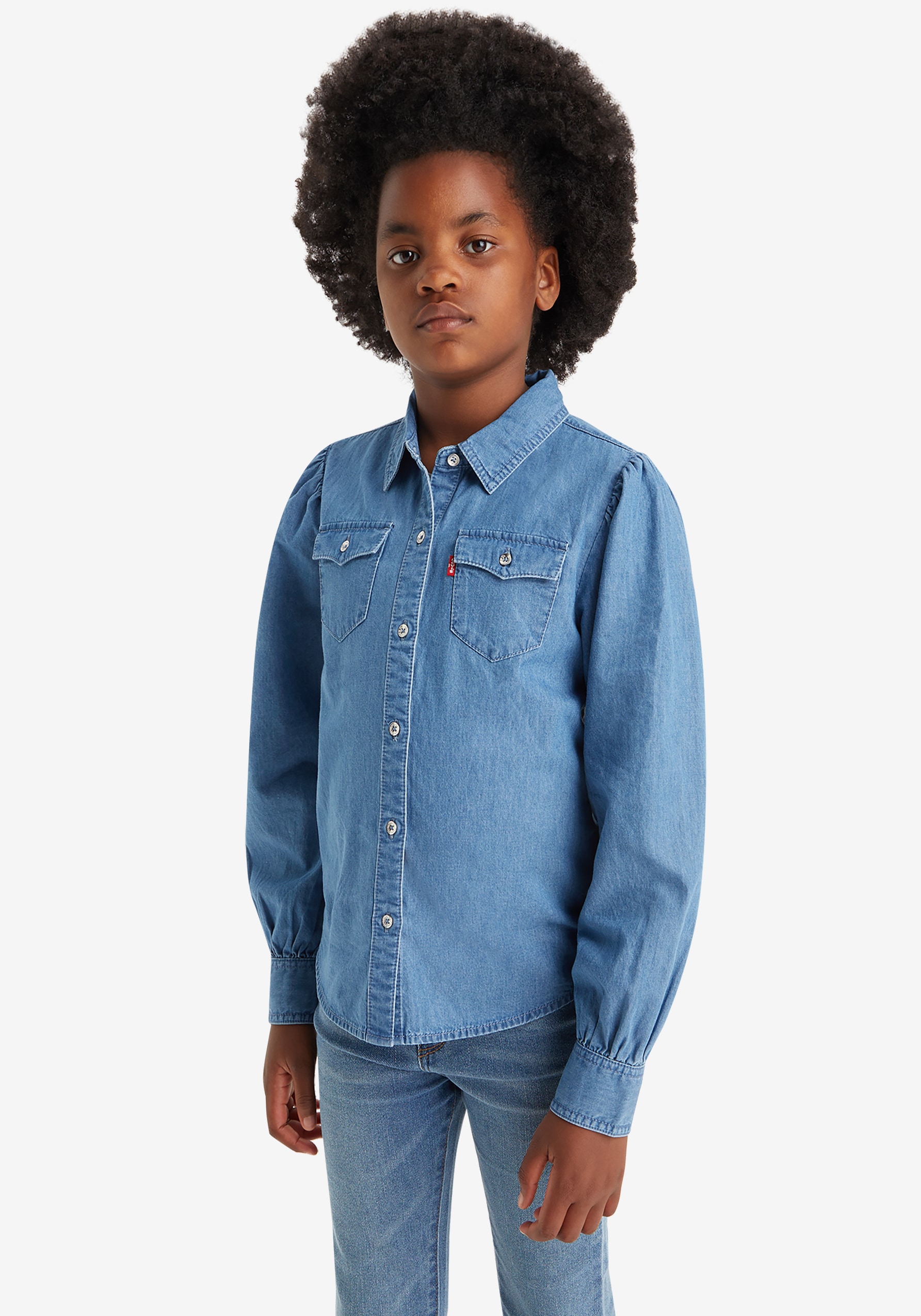 Jeansbluse