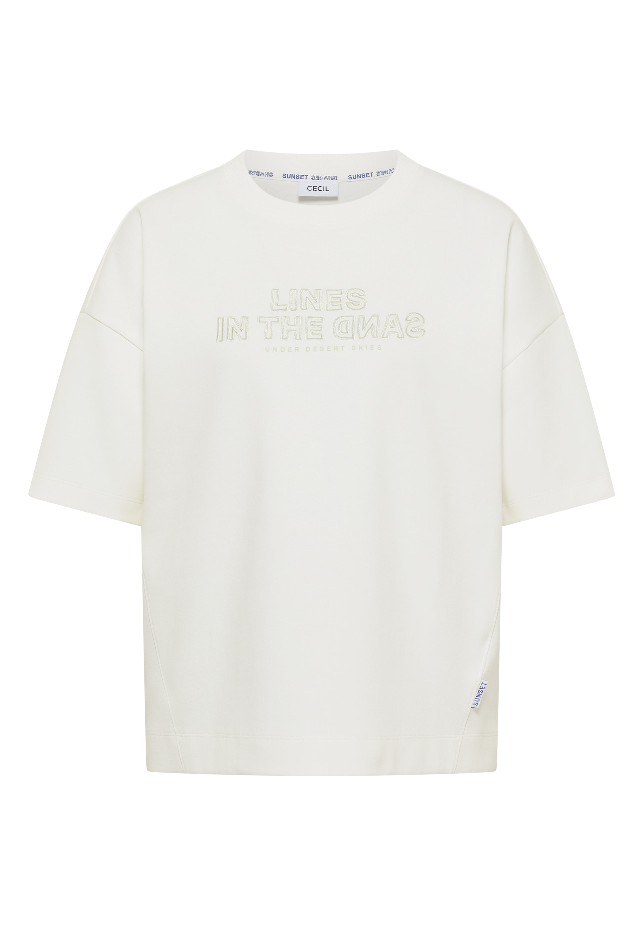 Cecil Sweater , Kurzarm Sweatshirt mit Embroidery
