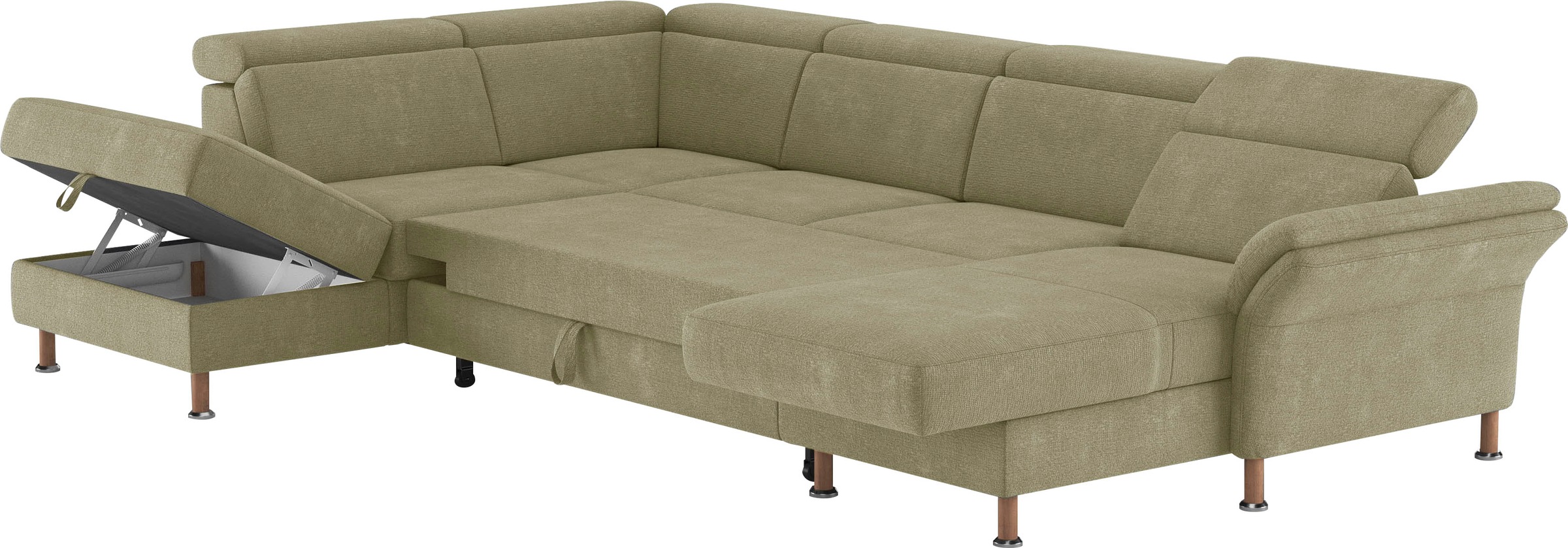 Home affaire Wohnlandschaft »Calypso U-Form«, wahlweise mit motorischer Relaxfunktion
