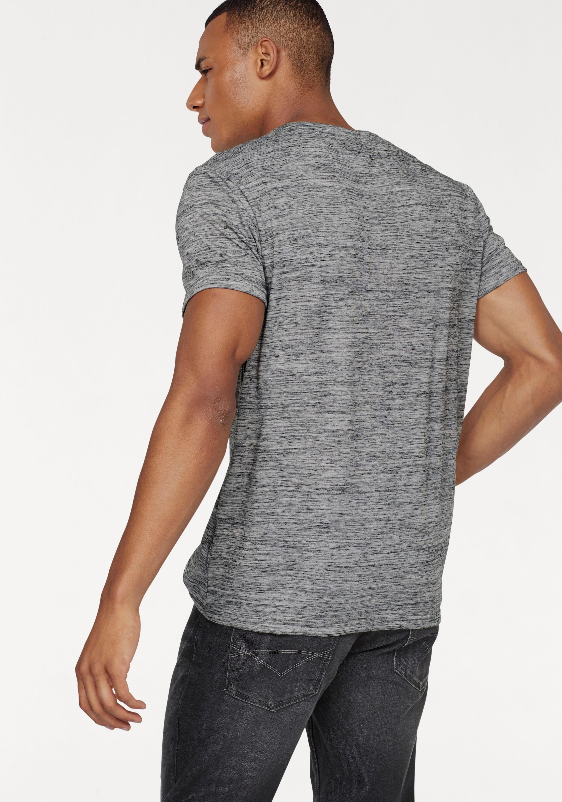 Bruno Banani T-Shirt, Kurzarm, Slim Fit, unifarben, Rundhalsausschnitt