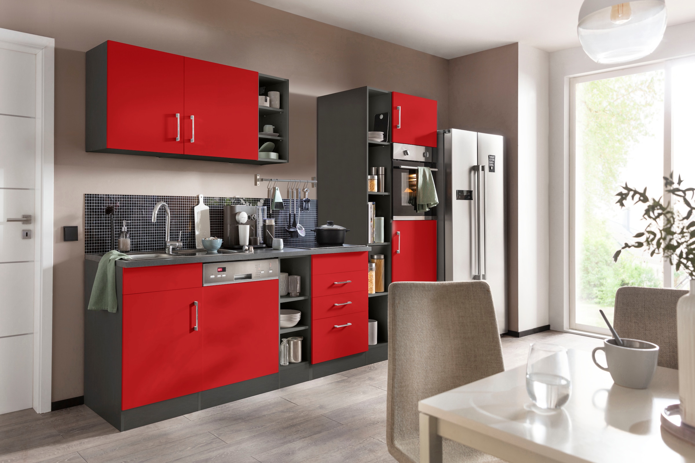 KOCHSTATION Küchenzeile »KS-Paris – Küchen mit einzigartigen Fotomotiven au günstig online kaufen