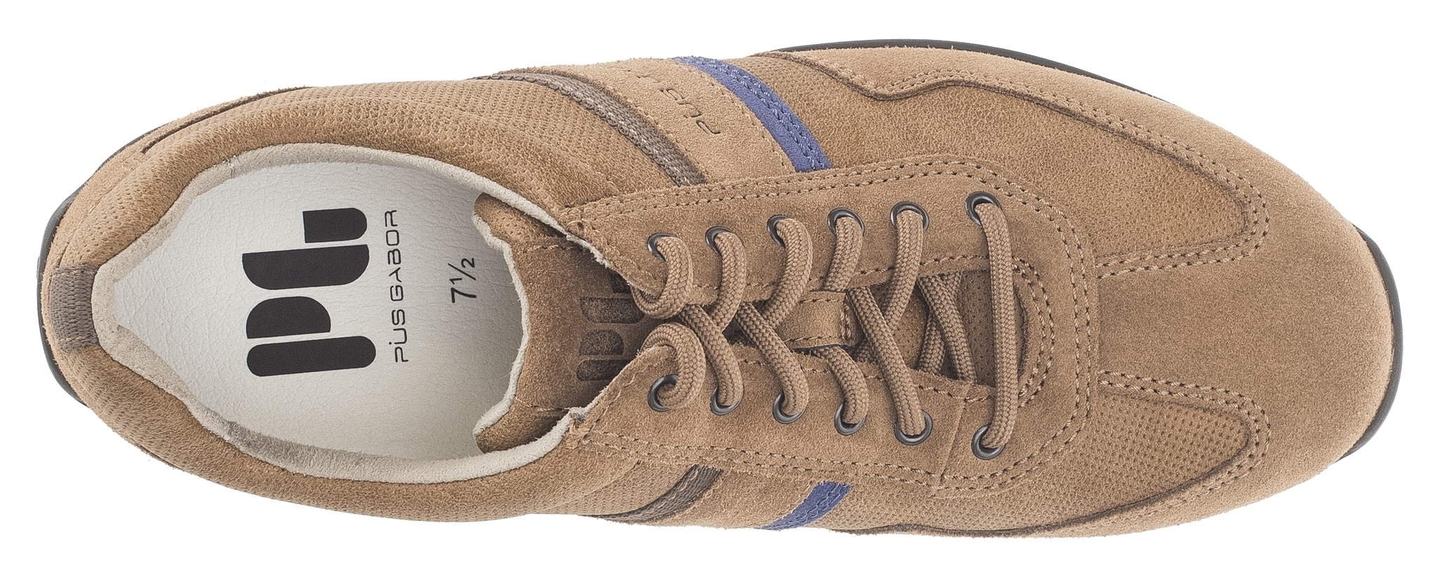 Pius Gabor Sneaker  , Freizeitschuh, Halbschuh, Schnürschuh mit Logo, Weite G (=weit)